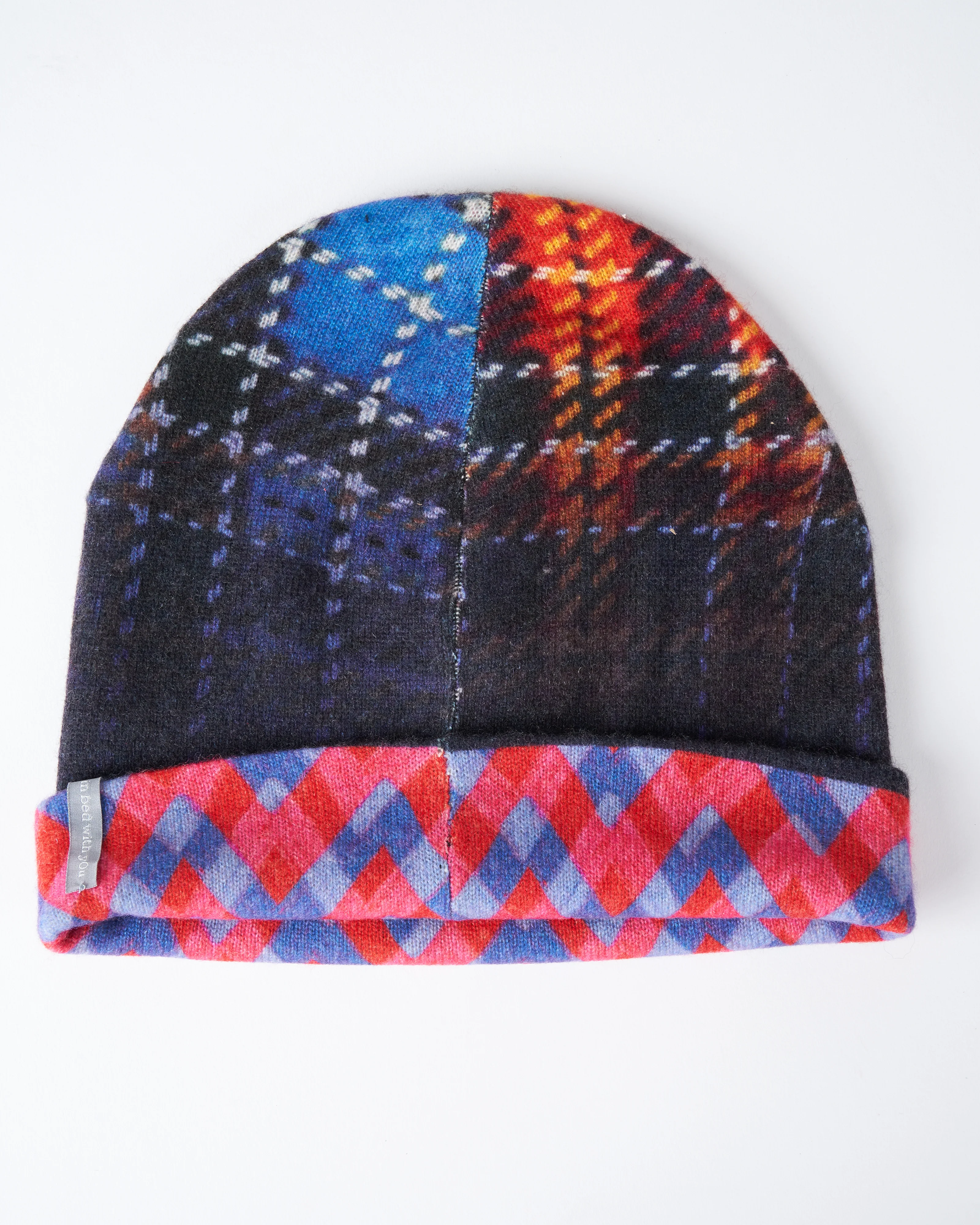 hat - red/blue geomatric - Image 3