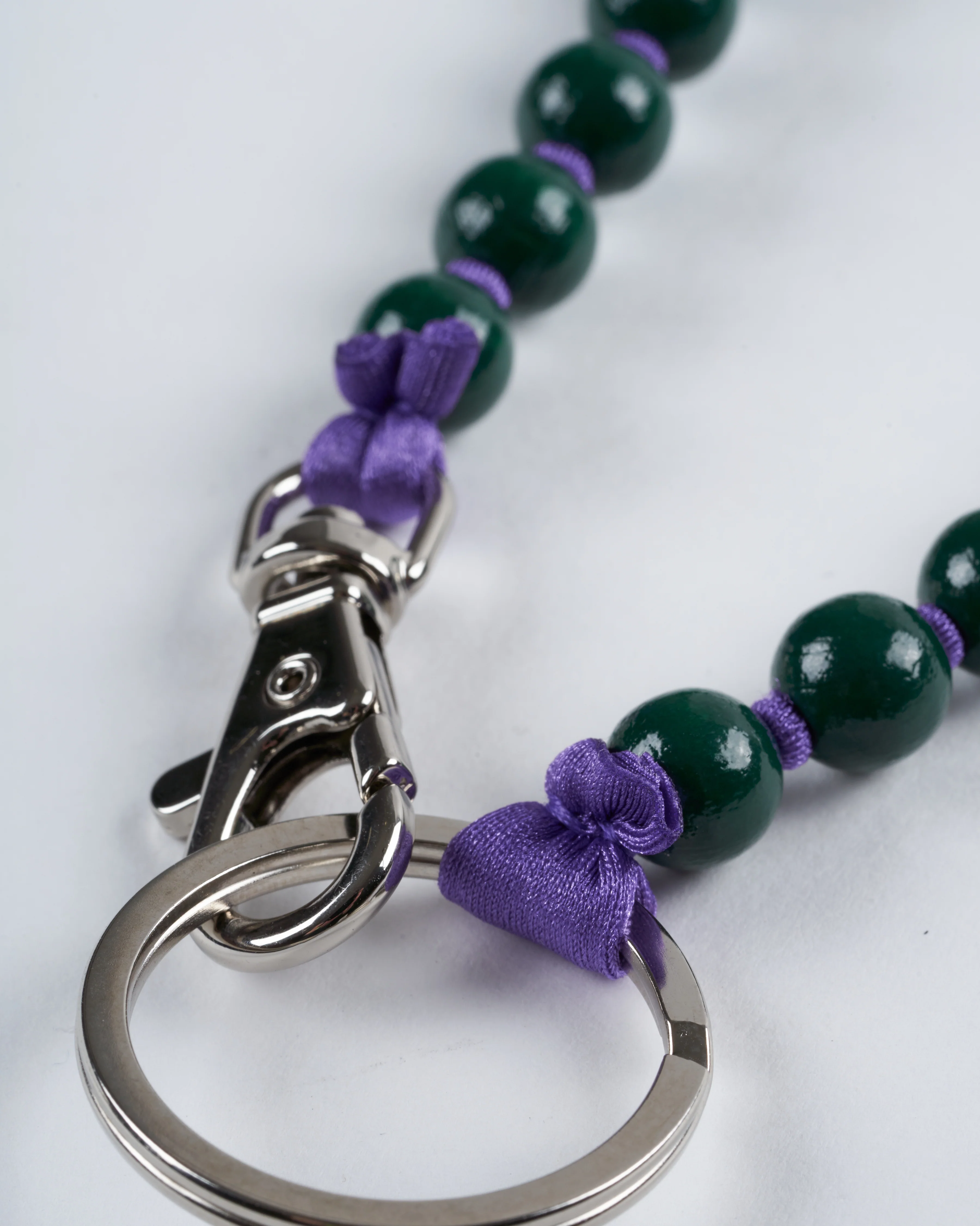 long keyholder - dark green + purple - Image 2