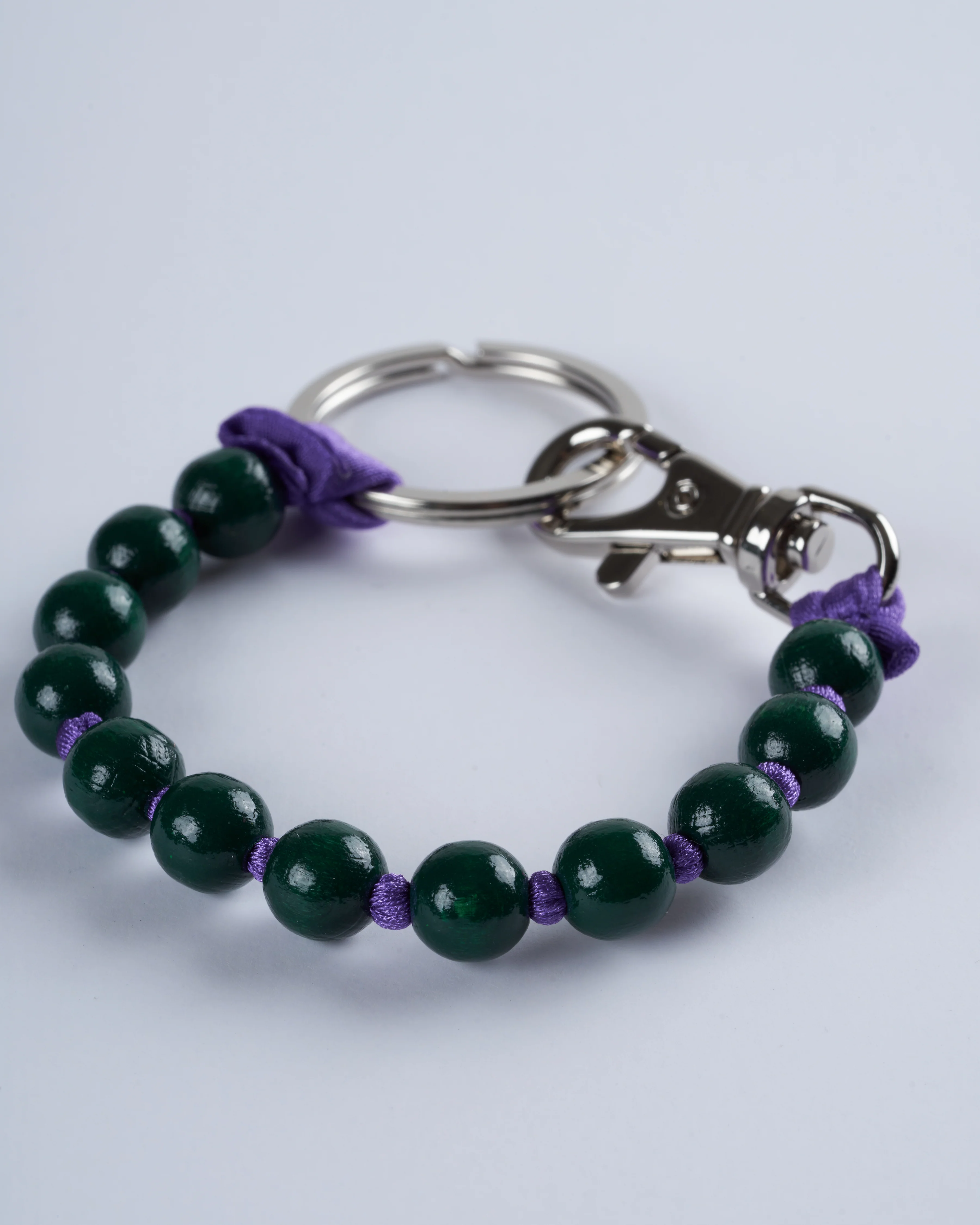 short key holder - dark green - purple - Image 3