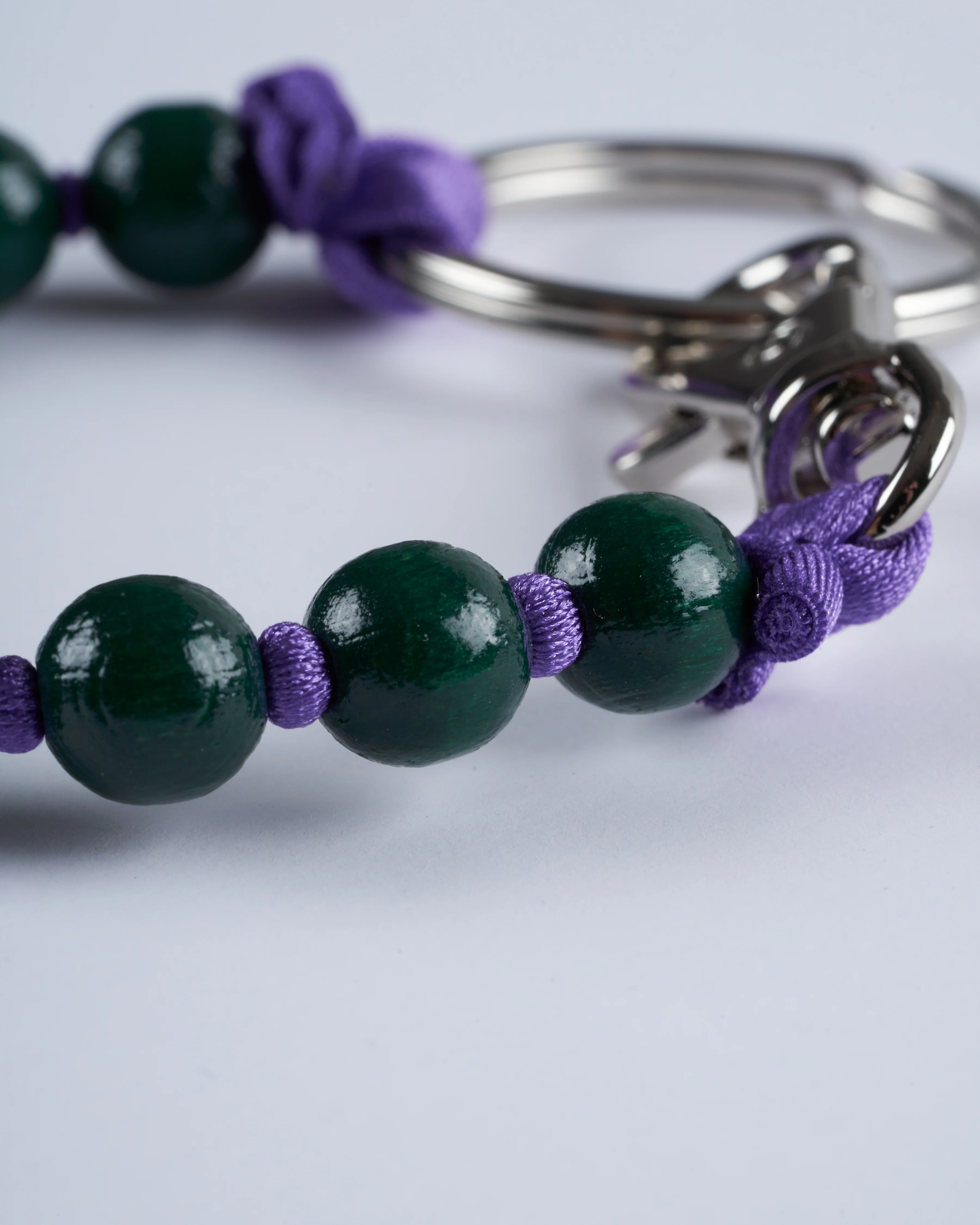 short key holder - dark green - purple - Image 4