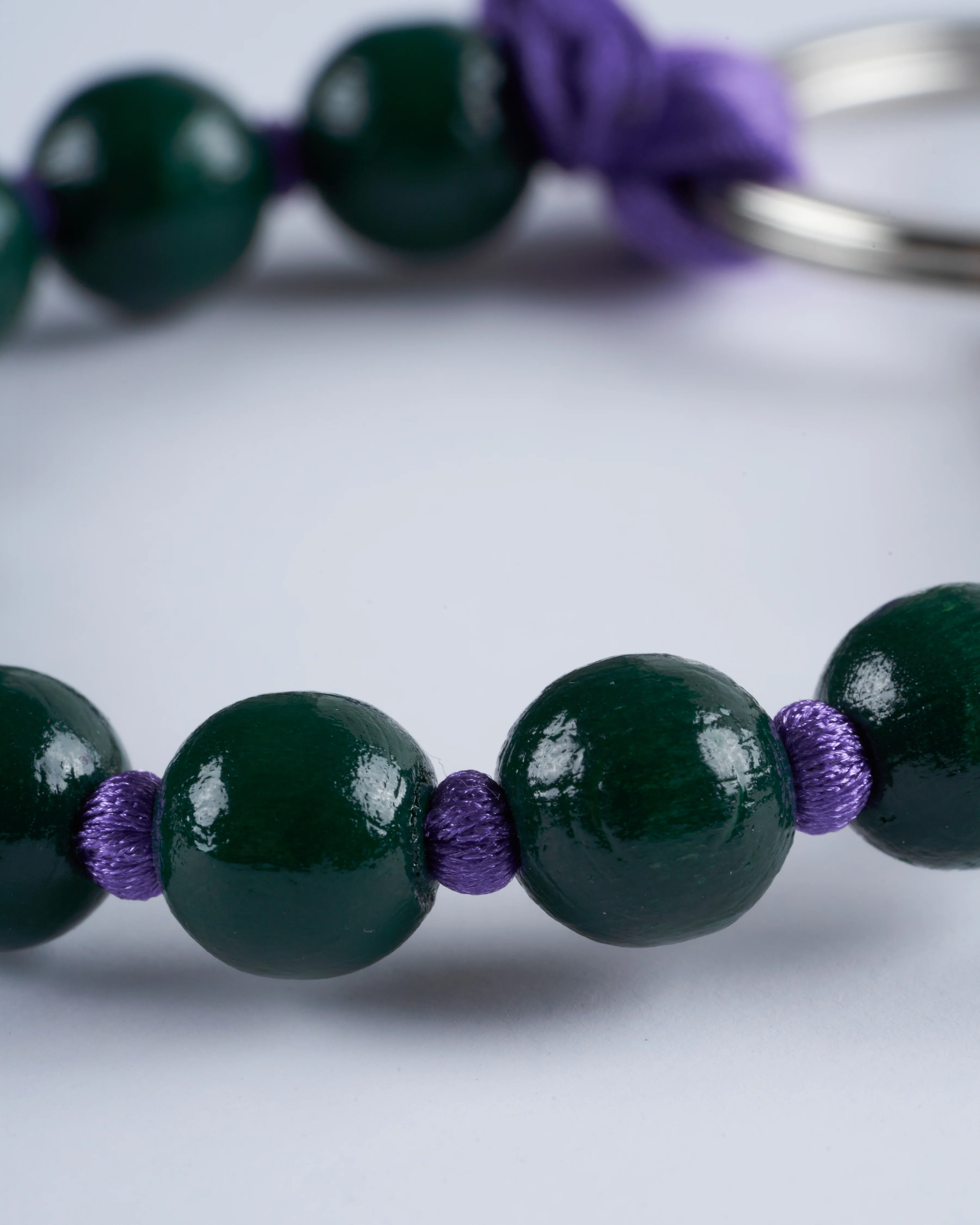 short key holder - dark green - purple - Image 5
