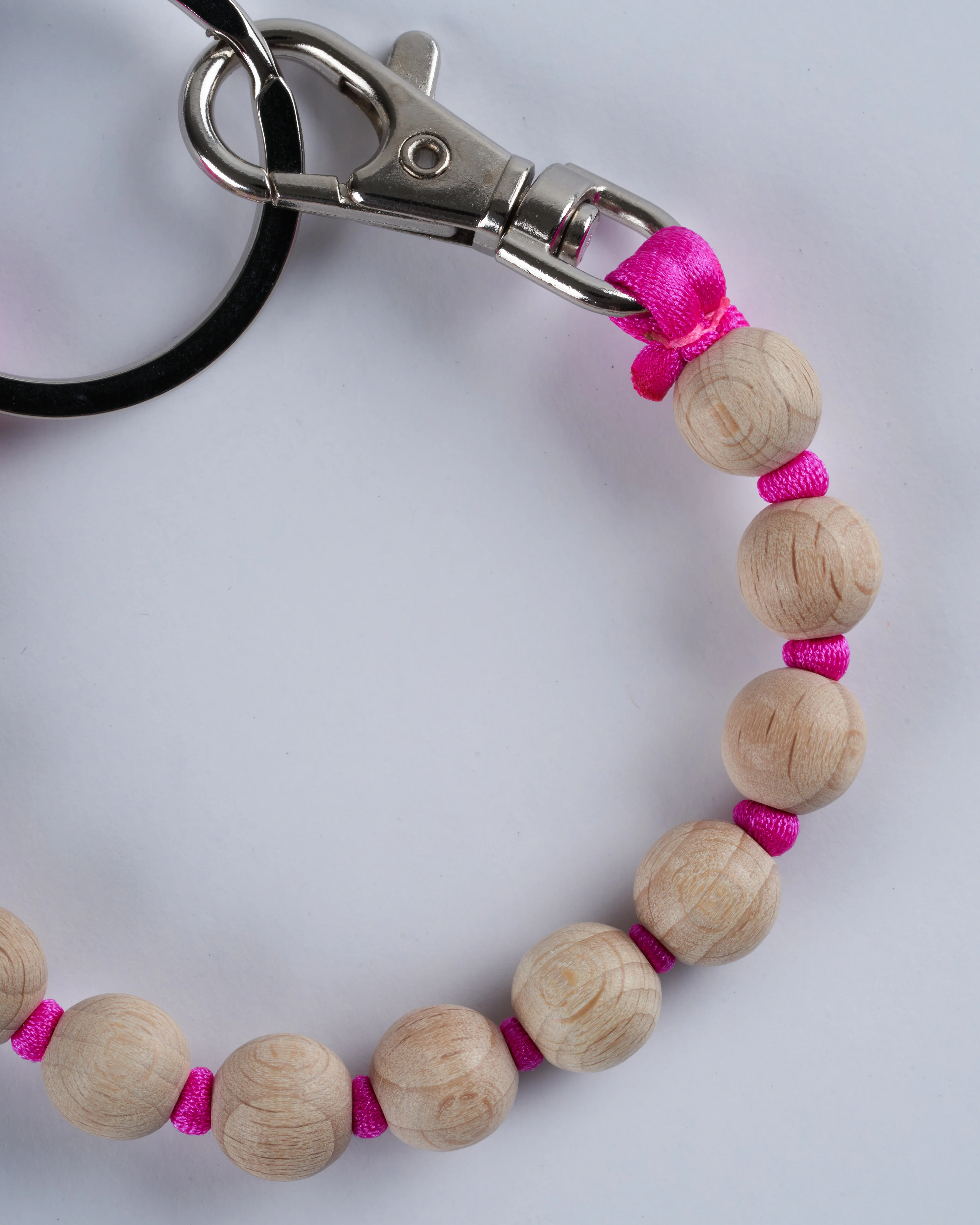 short key holder - natural - pink - Image 2