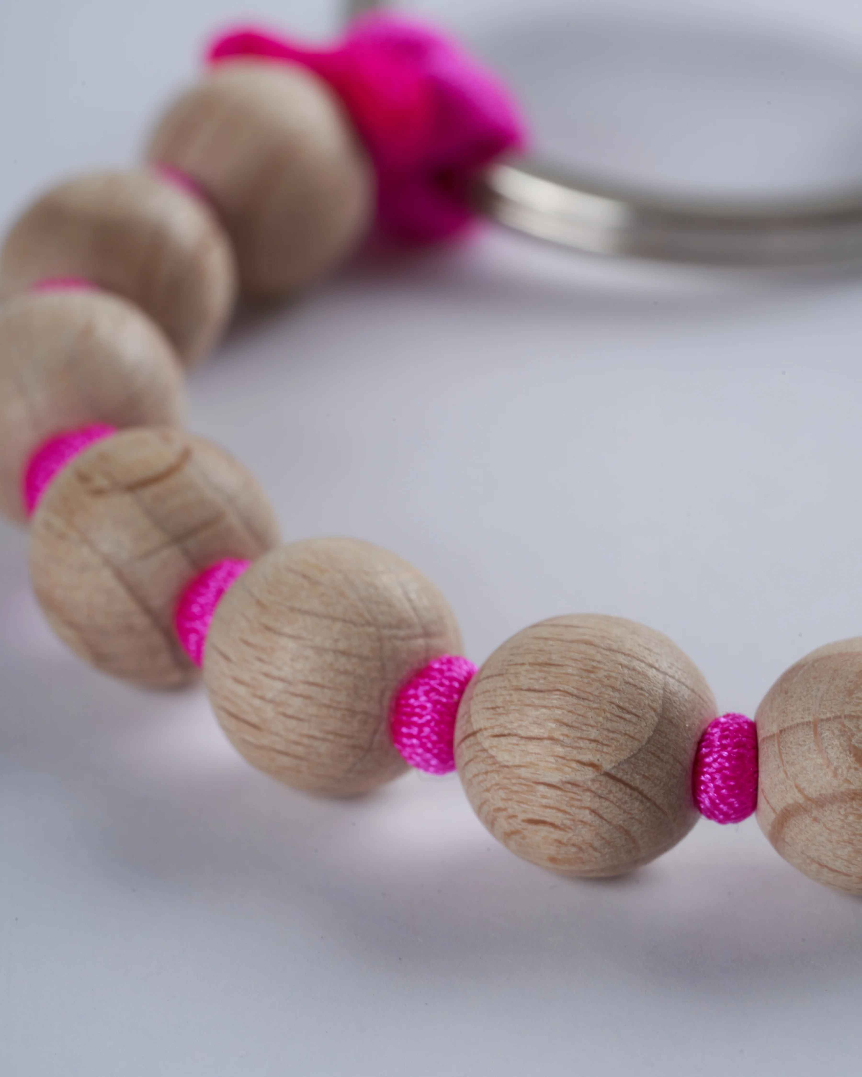 short key holder - natural - pink - Image 5