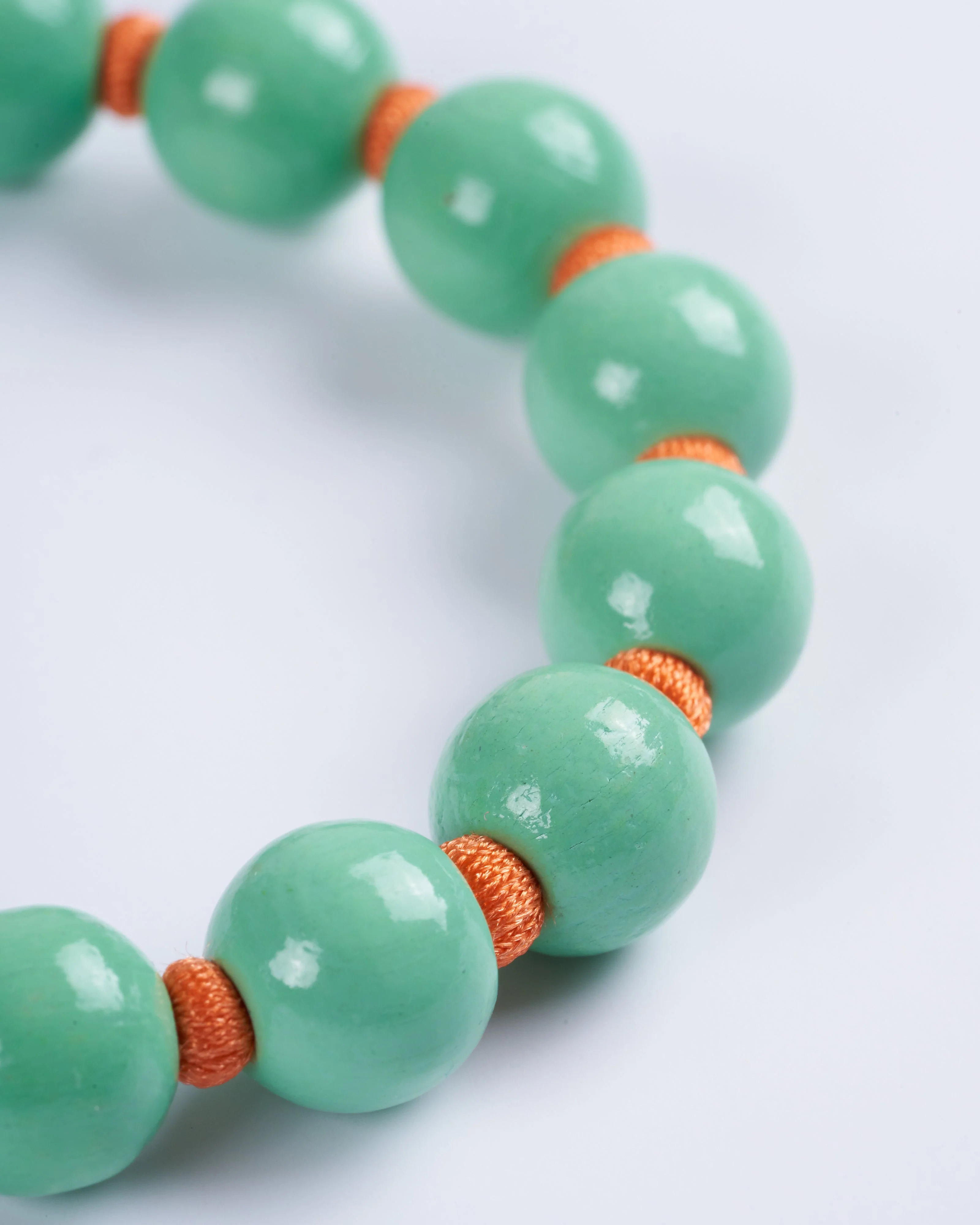 short key holder - pale green orange - Image 3
