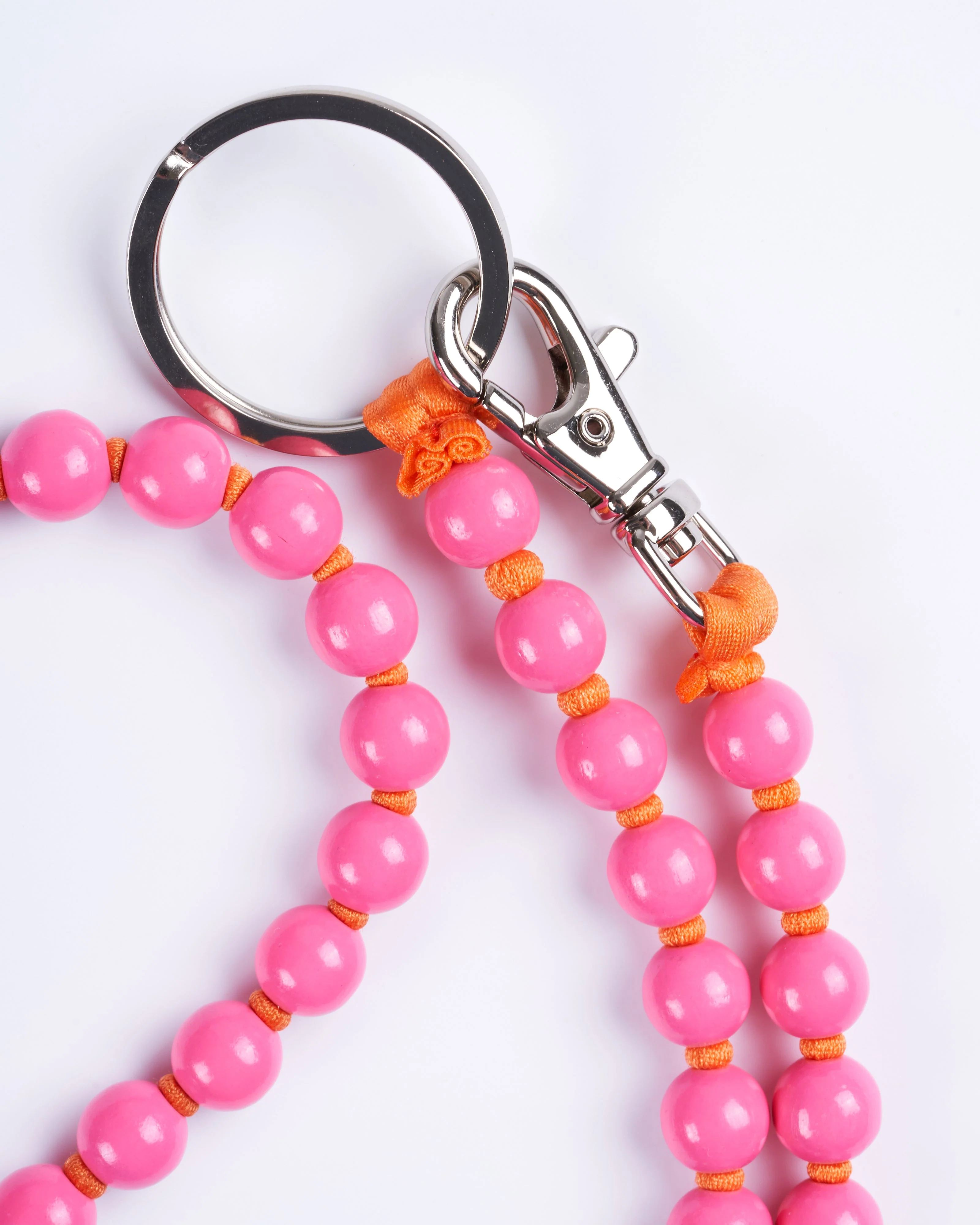 perlen long keyholder - pink orange - Image 2