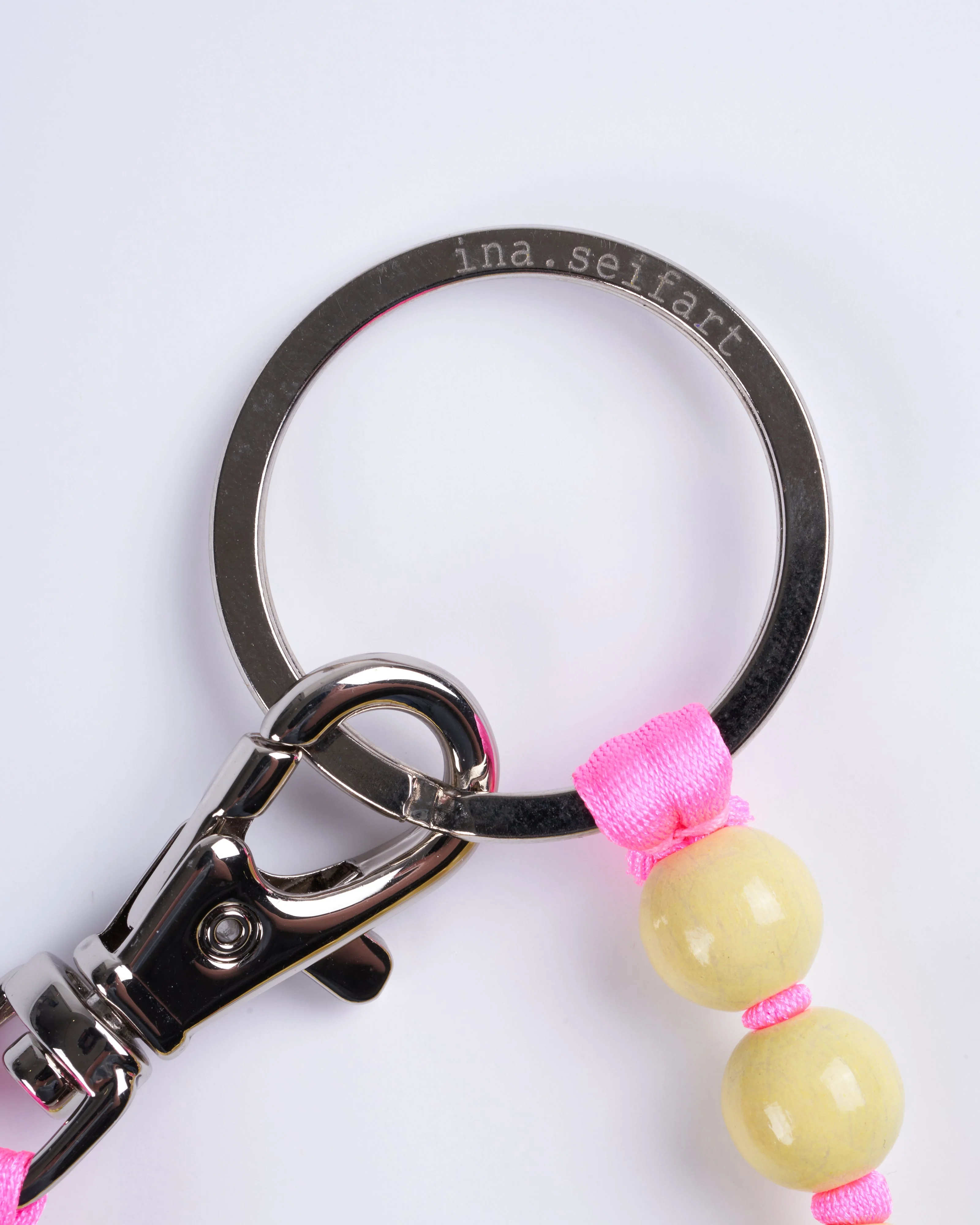 perlen short keyholder - pastel yellow pink - Image 2