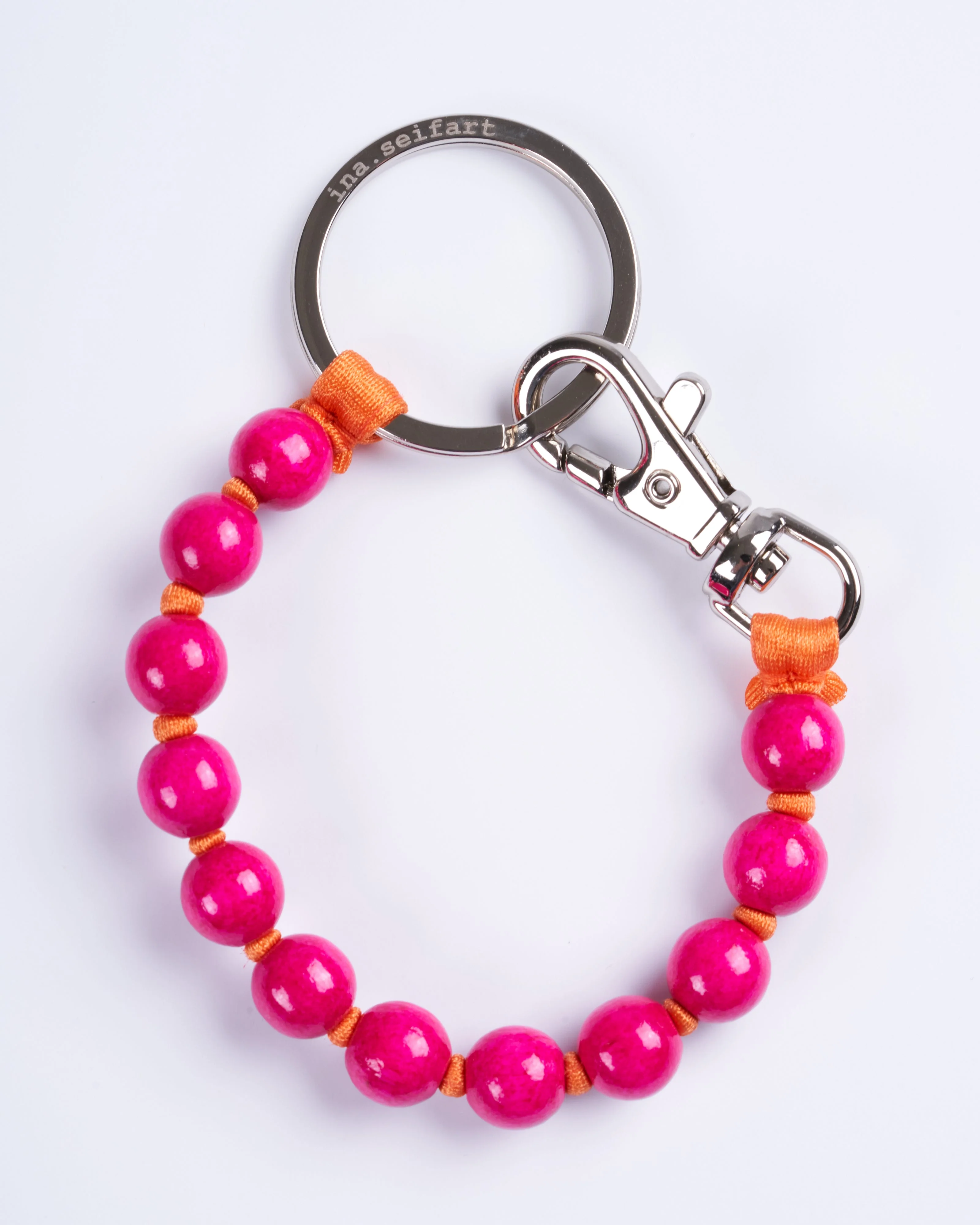 perlen short keyholder - rose orange