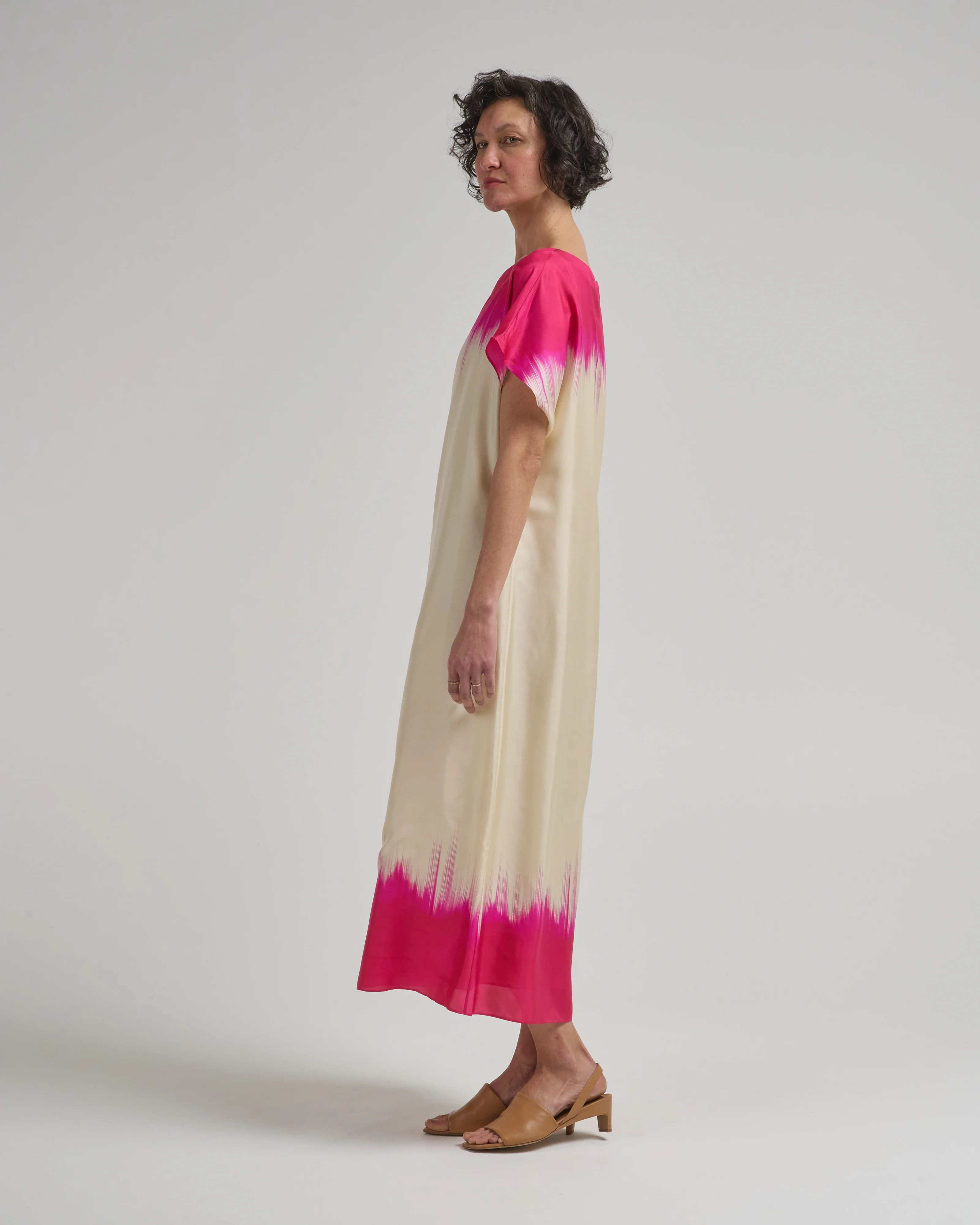 oxford printed silk dress - Image 3