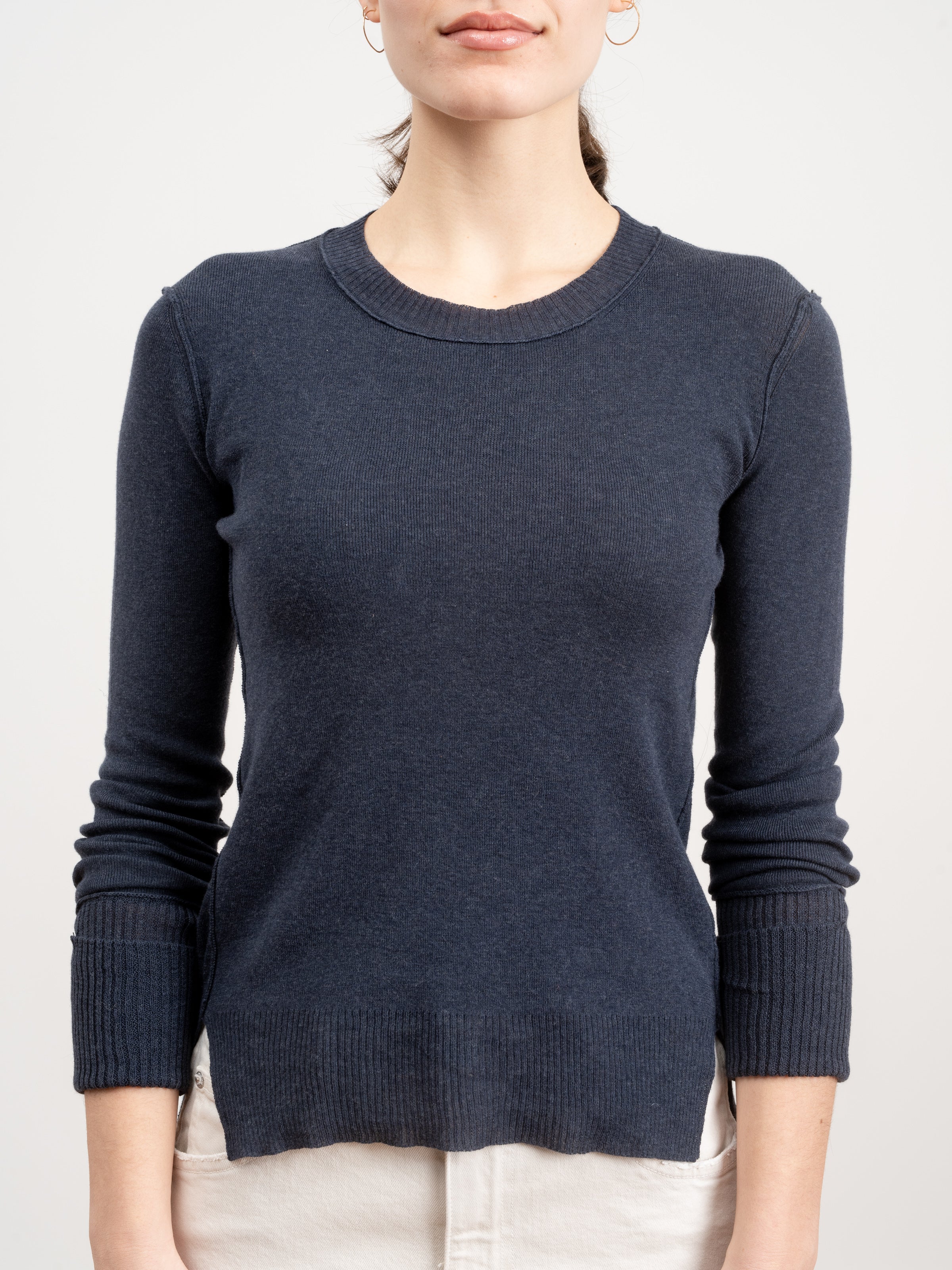 cotton cuffed crewneck sweater - Image 4