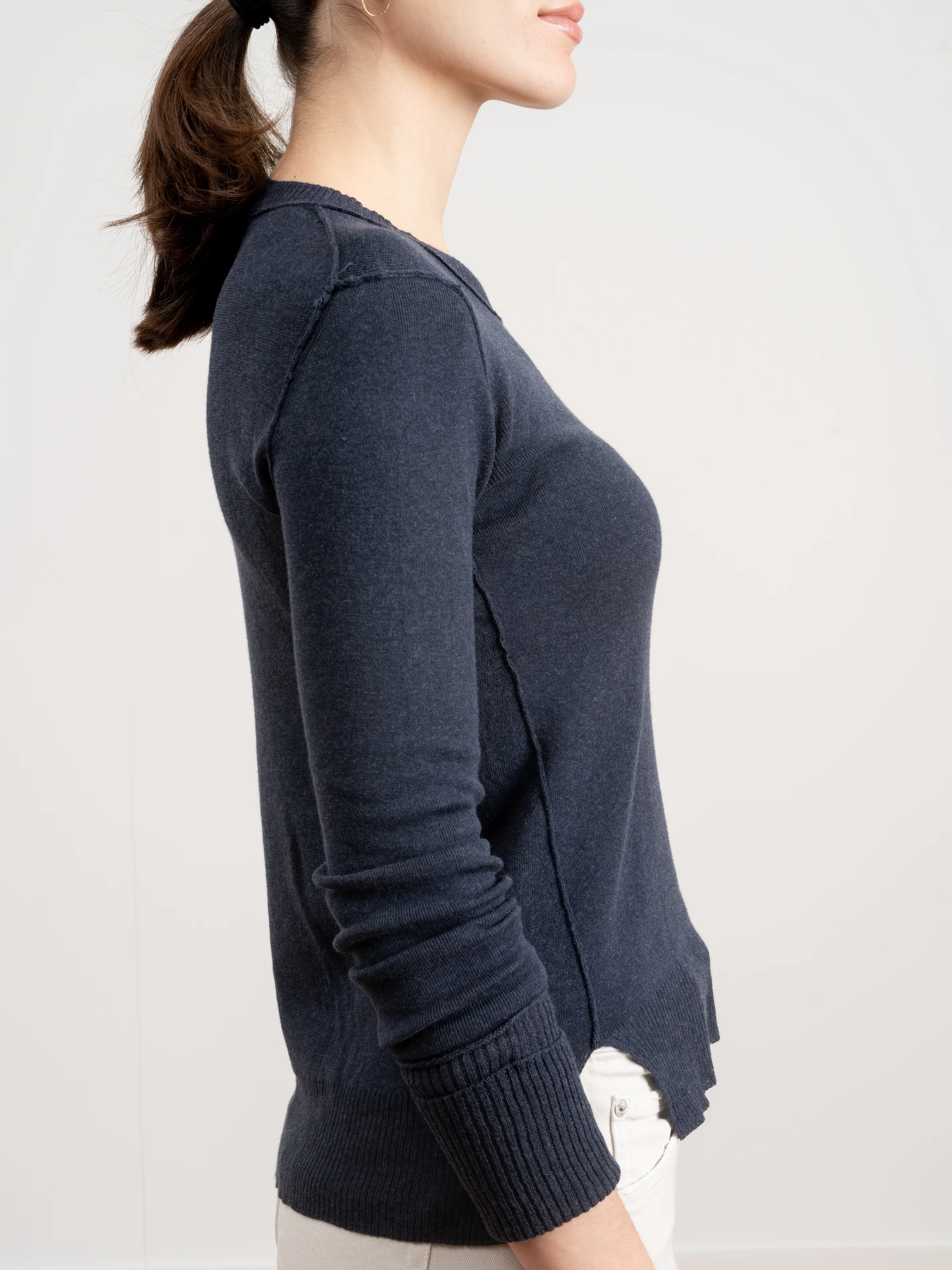 cotton cuffed crewneck sweater - Image 5