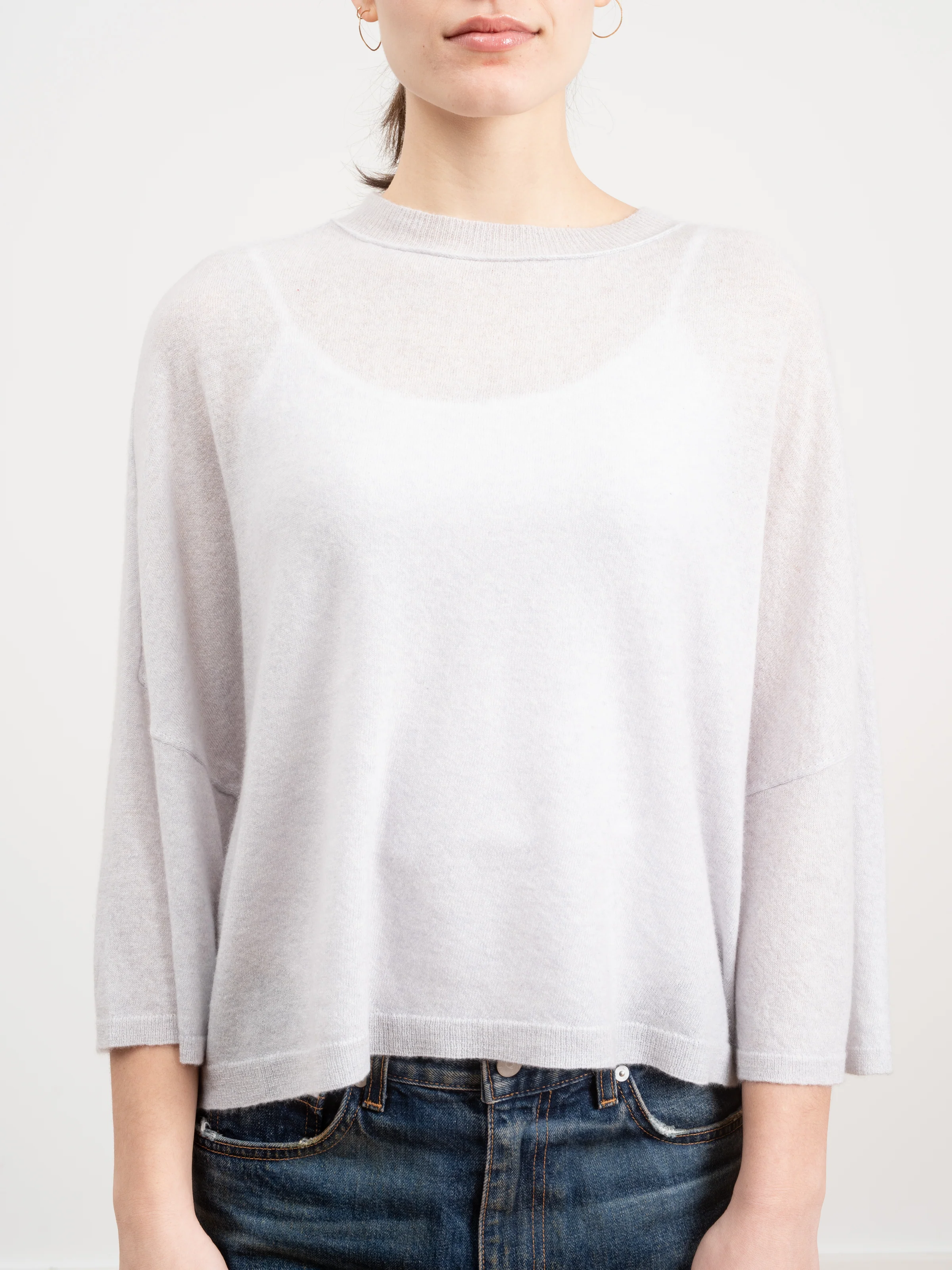 mixed crewneck pullover - Image 4