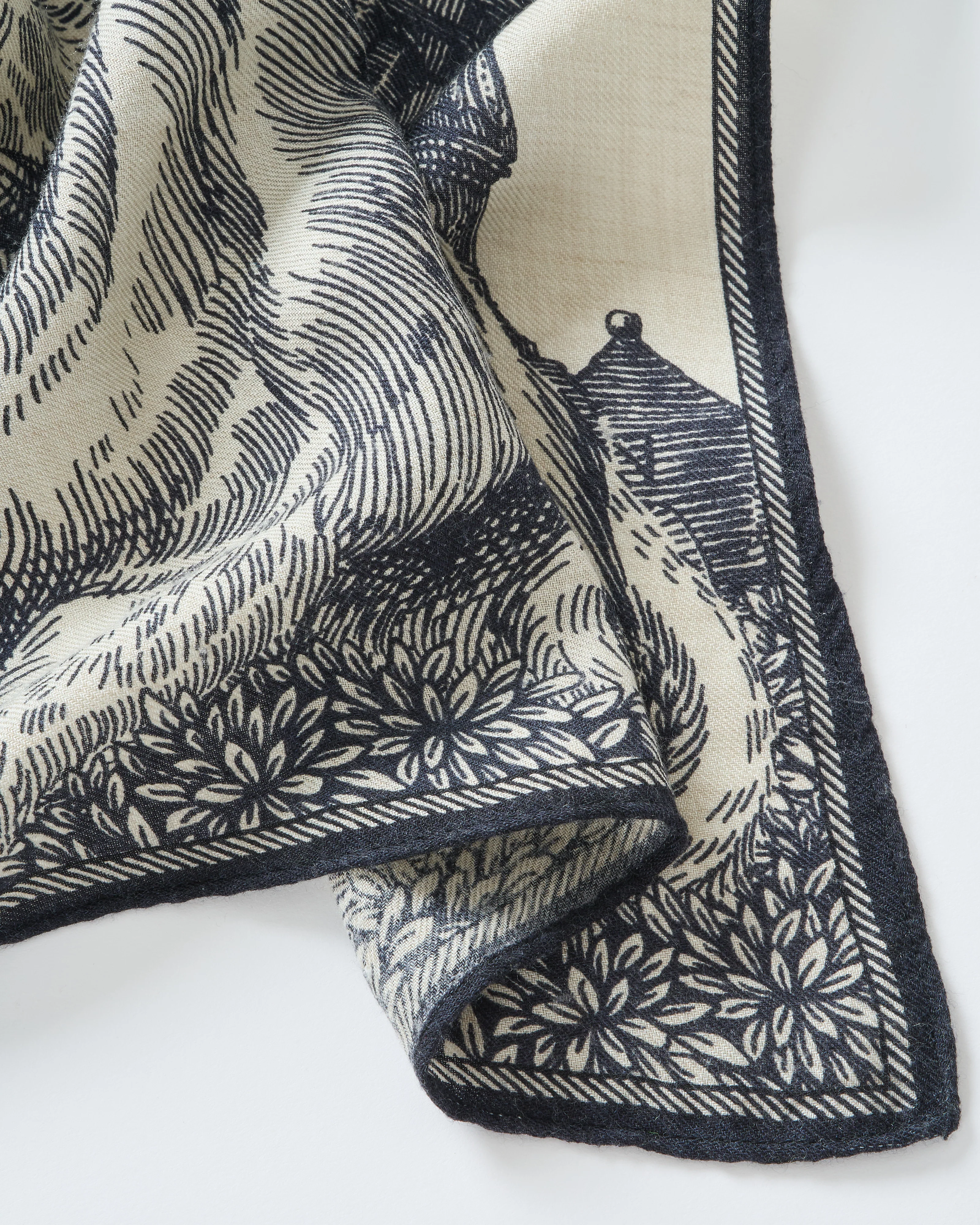 scarf etole 100 wool silk piranesi - Image 2
