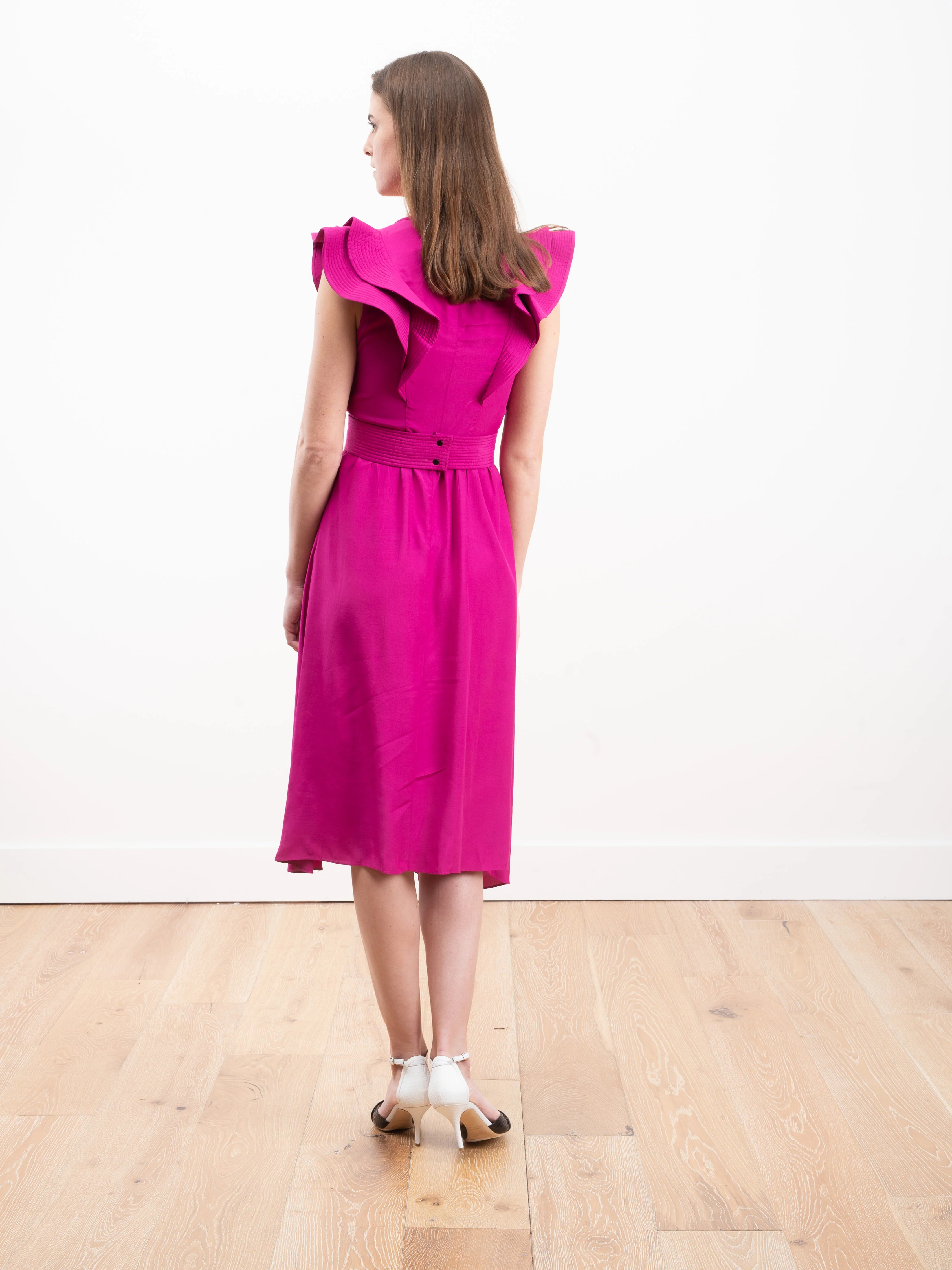 coraline dress - fuchsia - Image 4