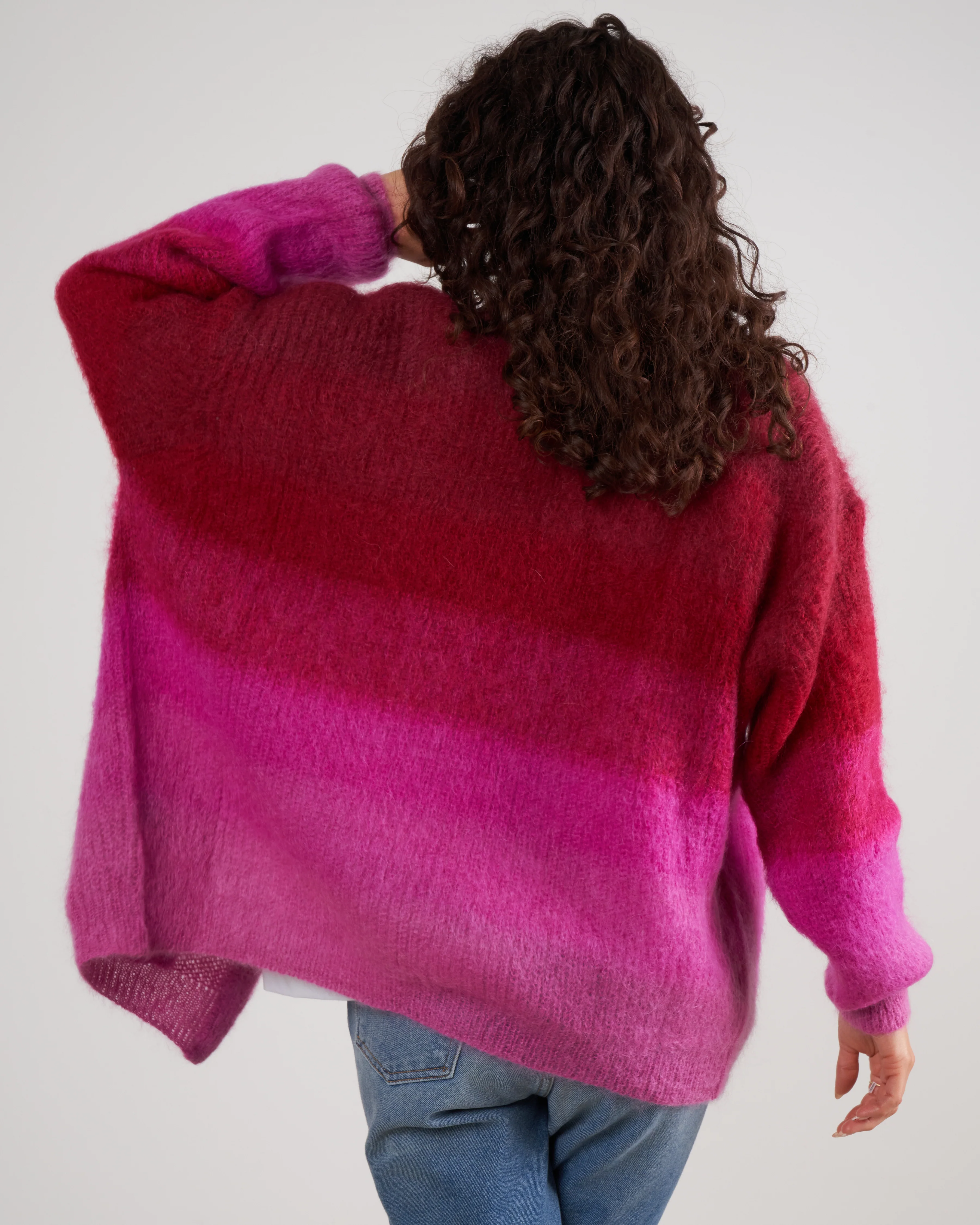 dana cardigan - fuchsia - Image 5