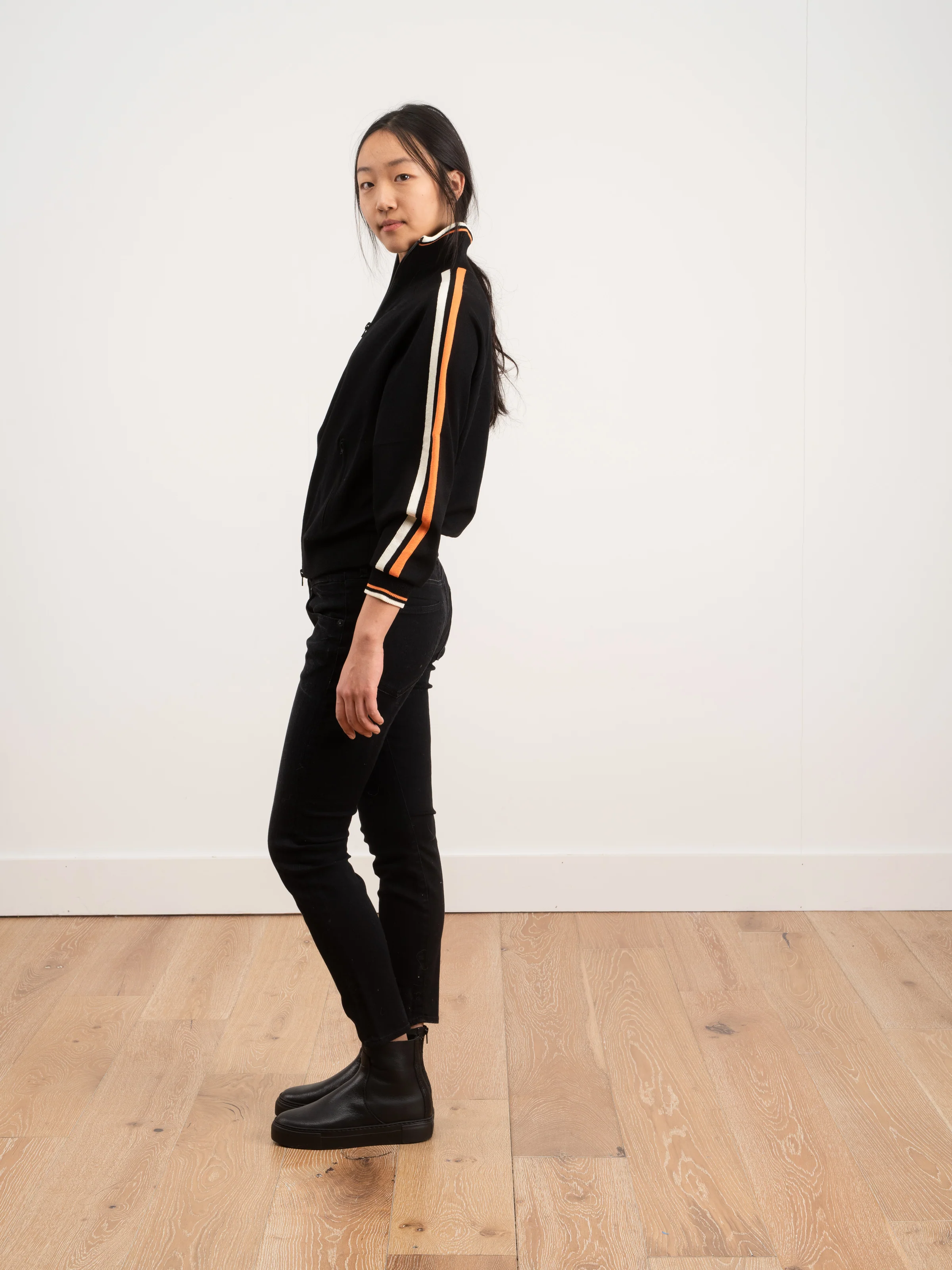 darcey zip sweater - black - Image 2