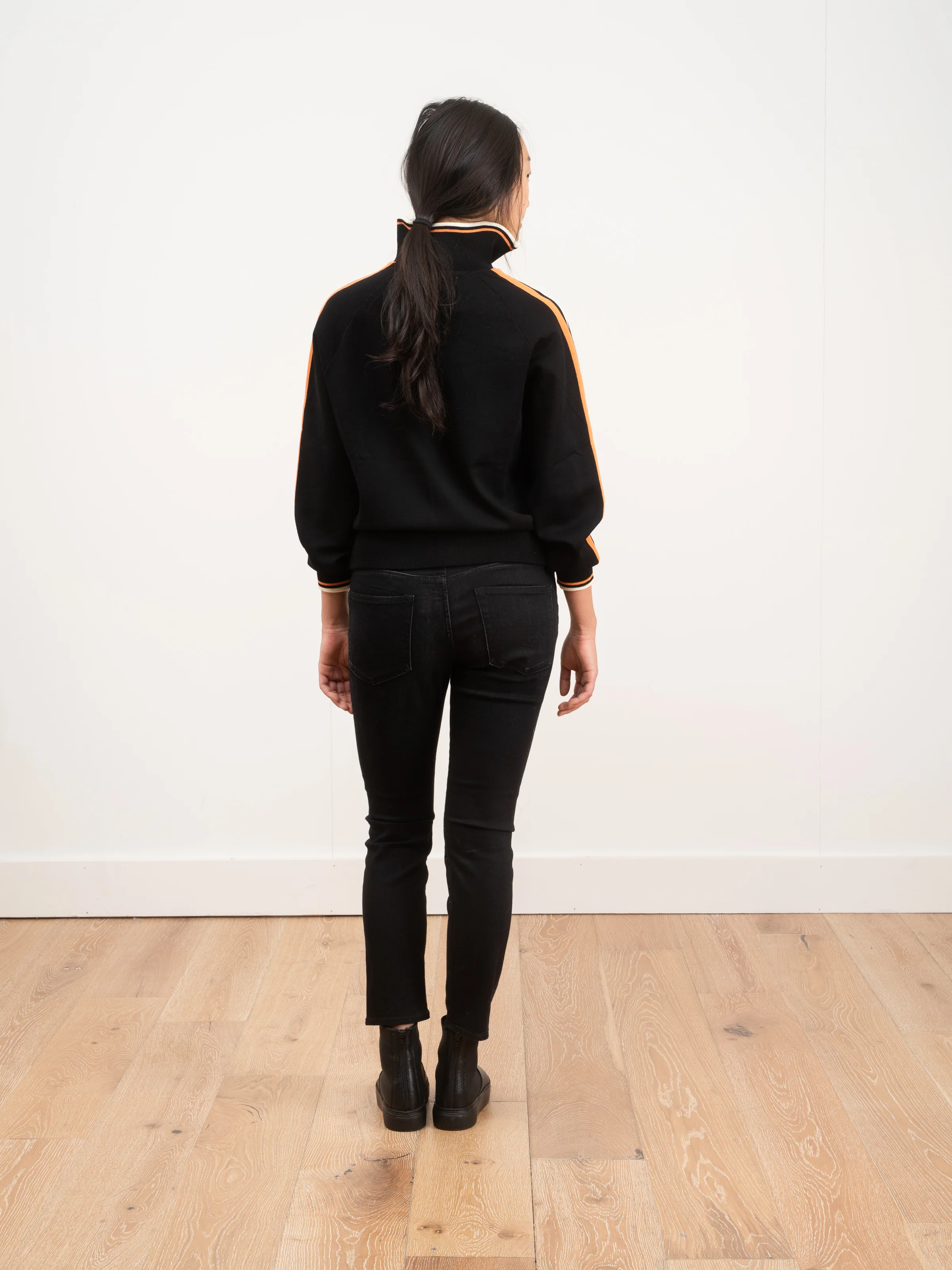 darcey zip sweater - black - Image 3