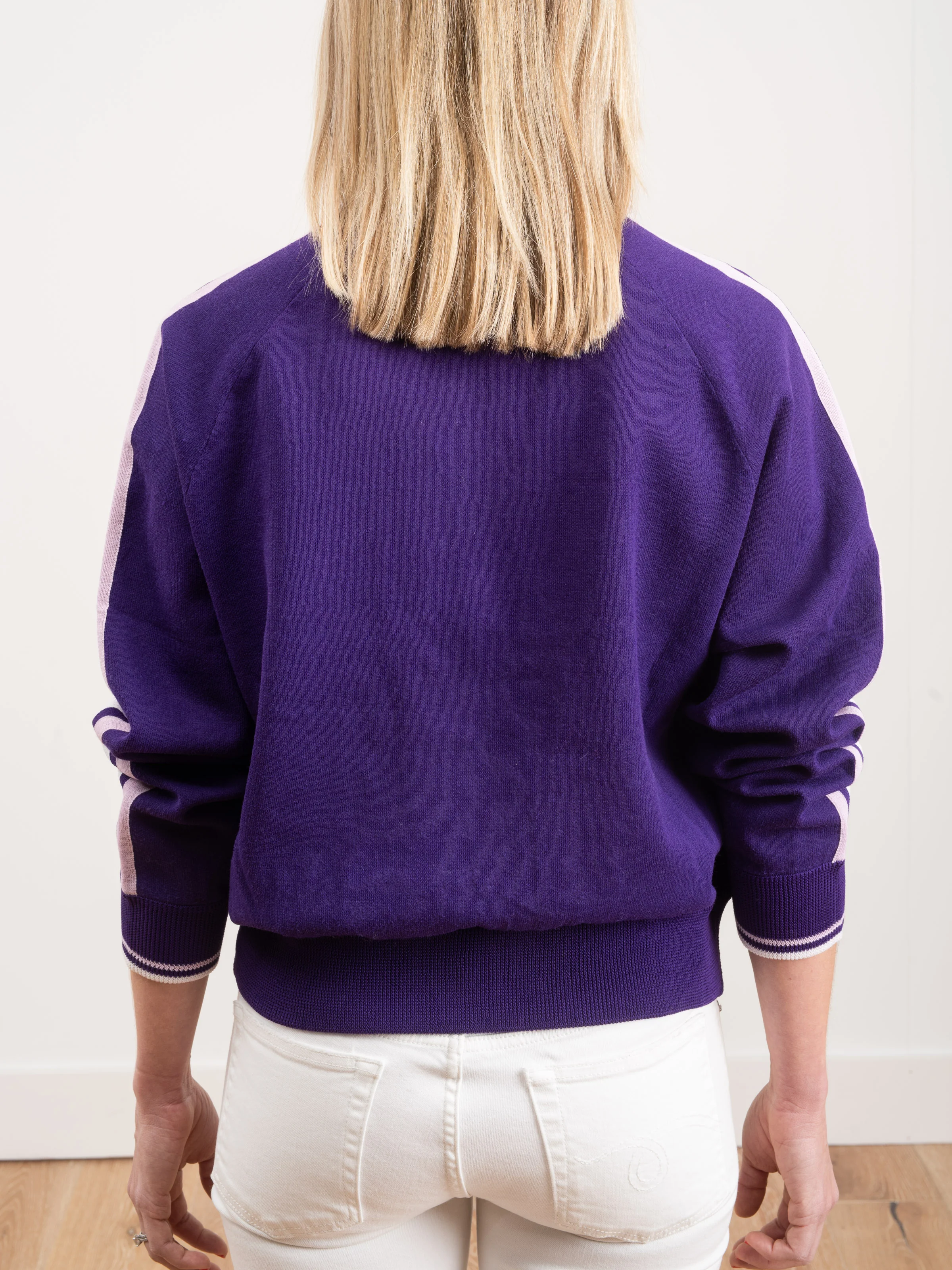 darcey zip sweater - purple - Image 6