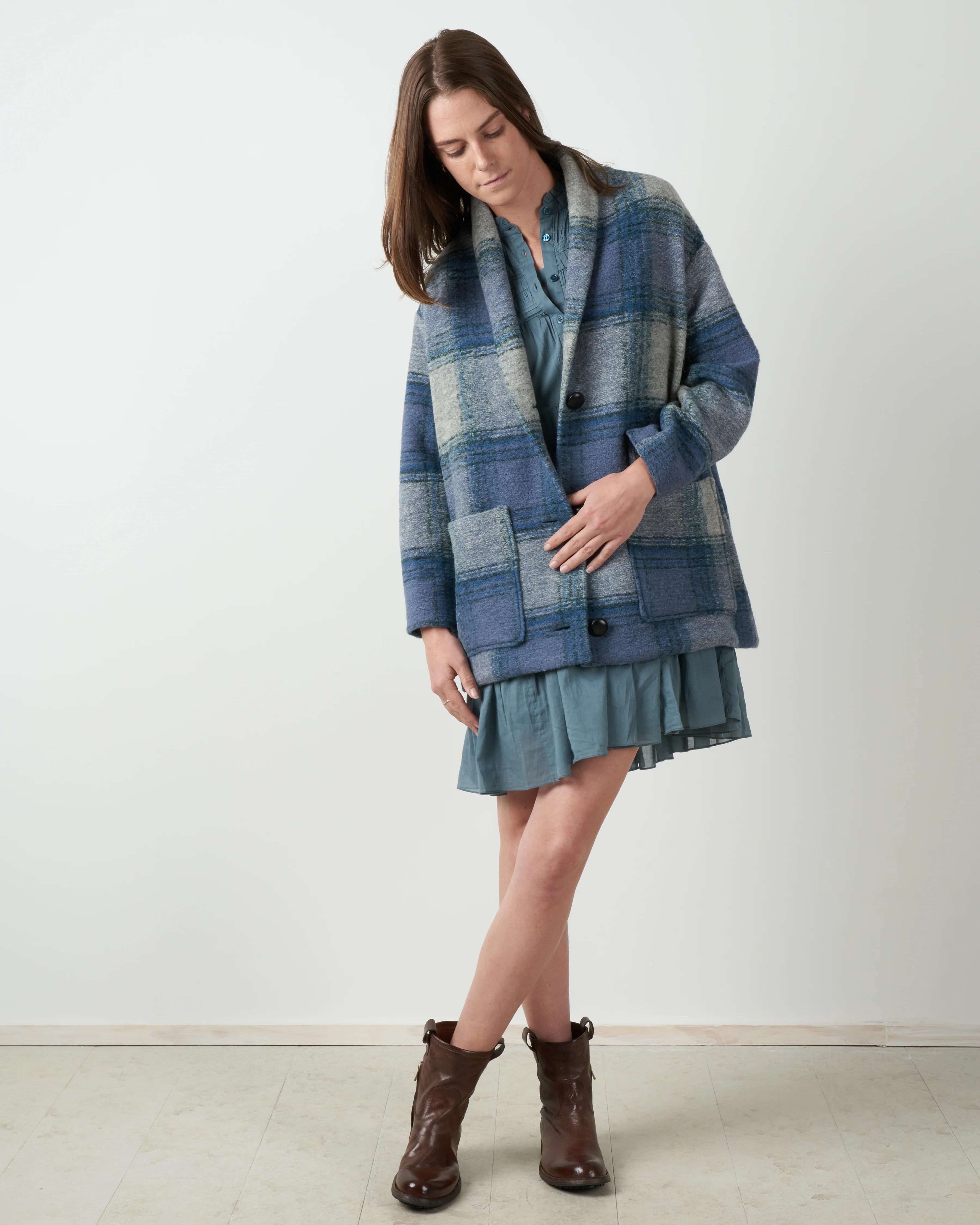 elomia coat - greyish blue - Image 2