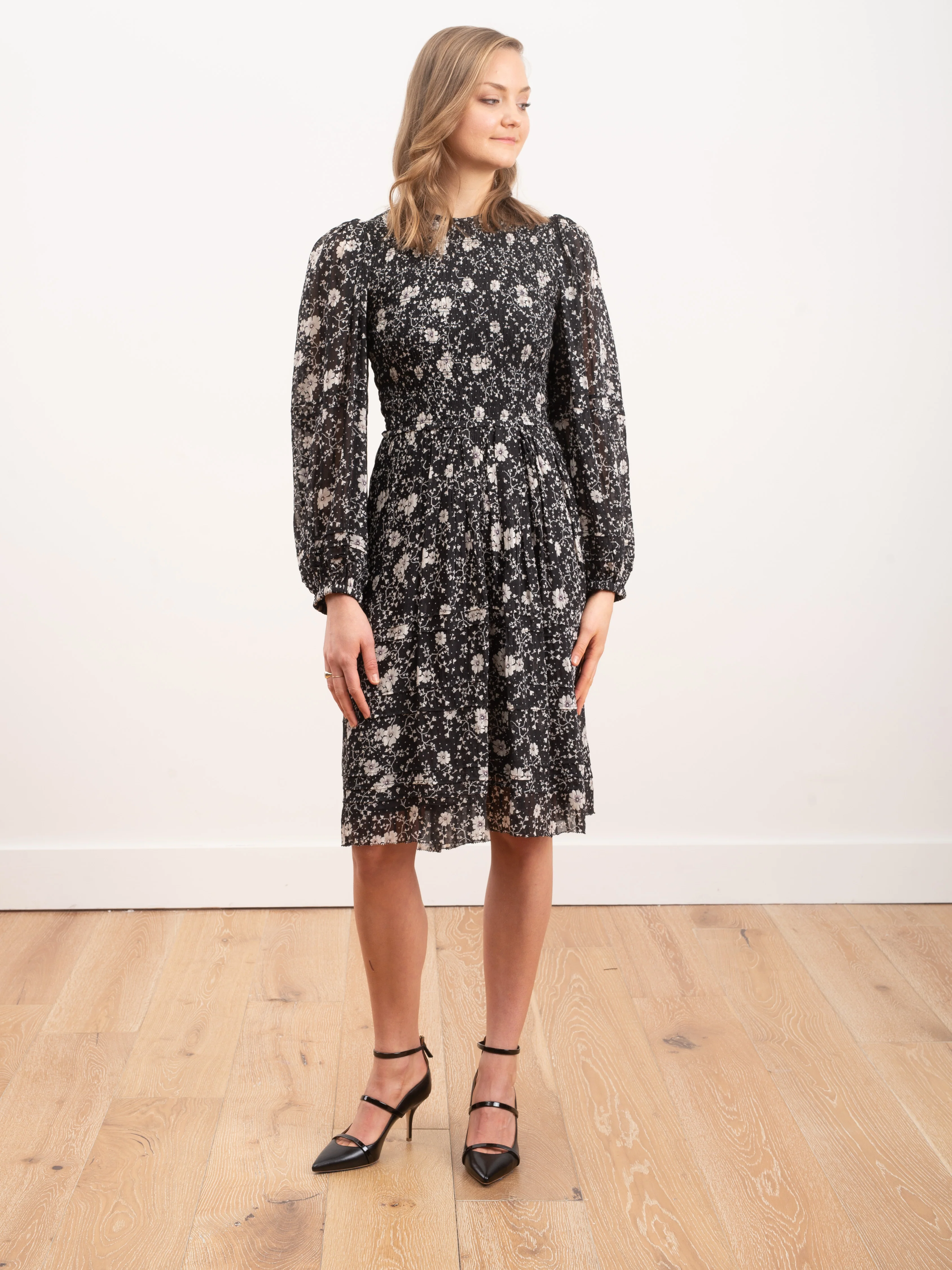 eulie dress - black/ecru - Image 5