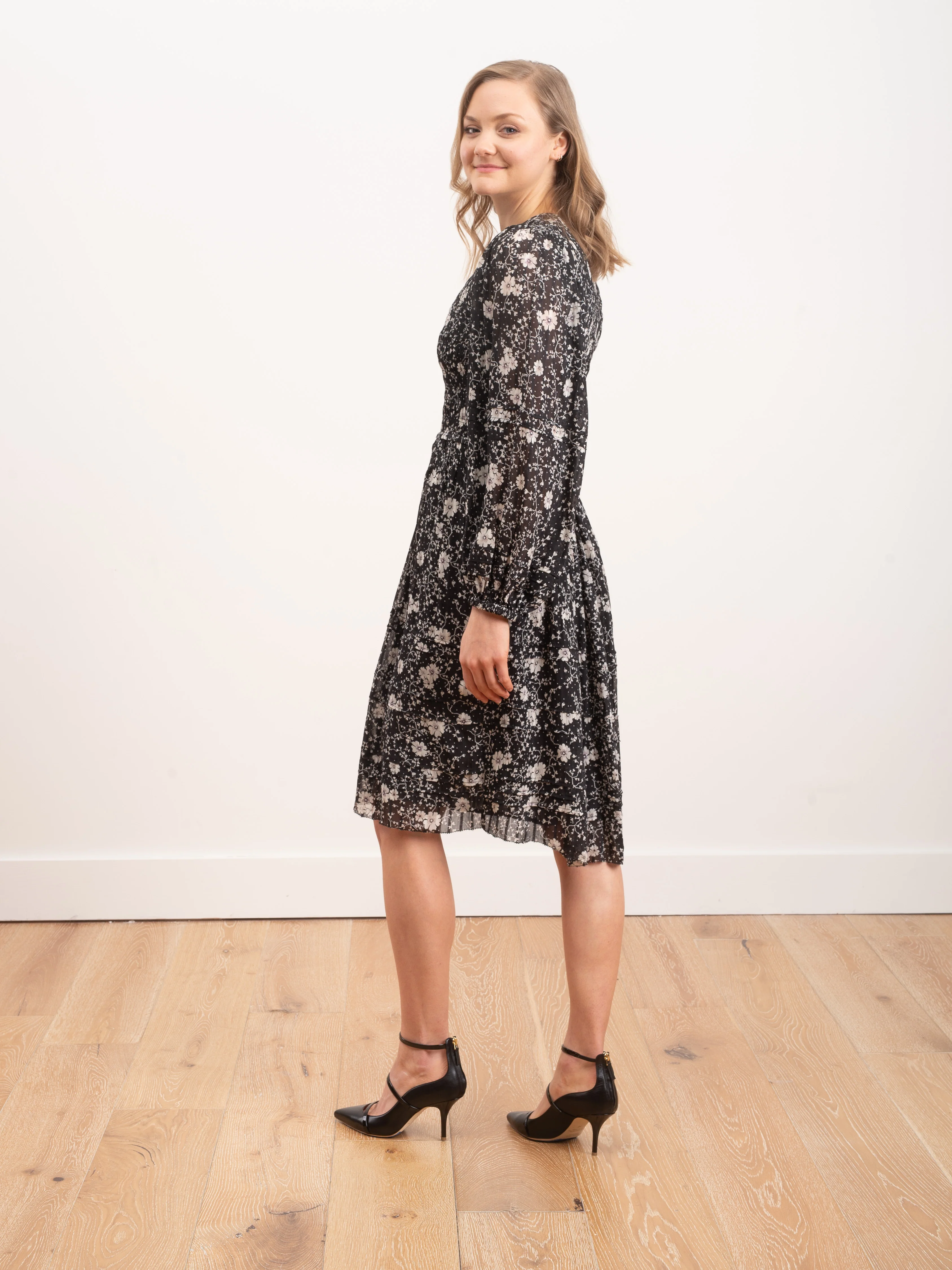 eulie dress - black/ecru - Image 7