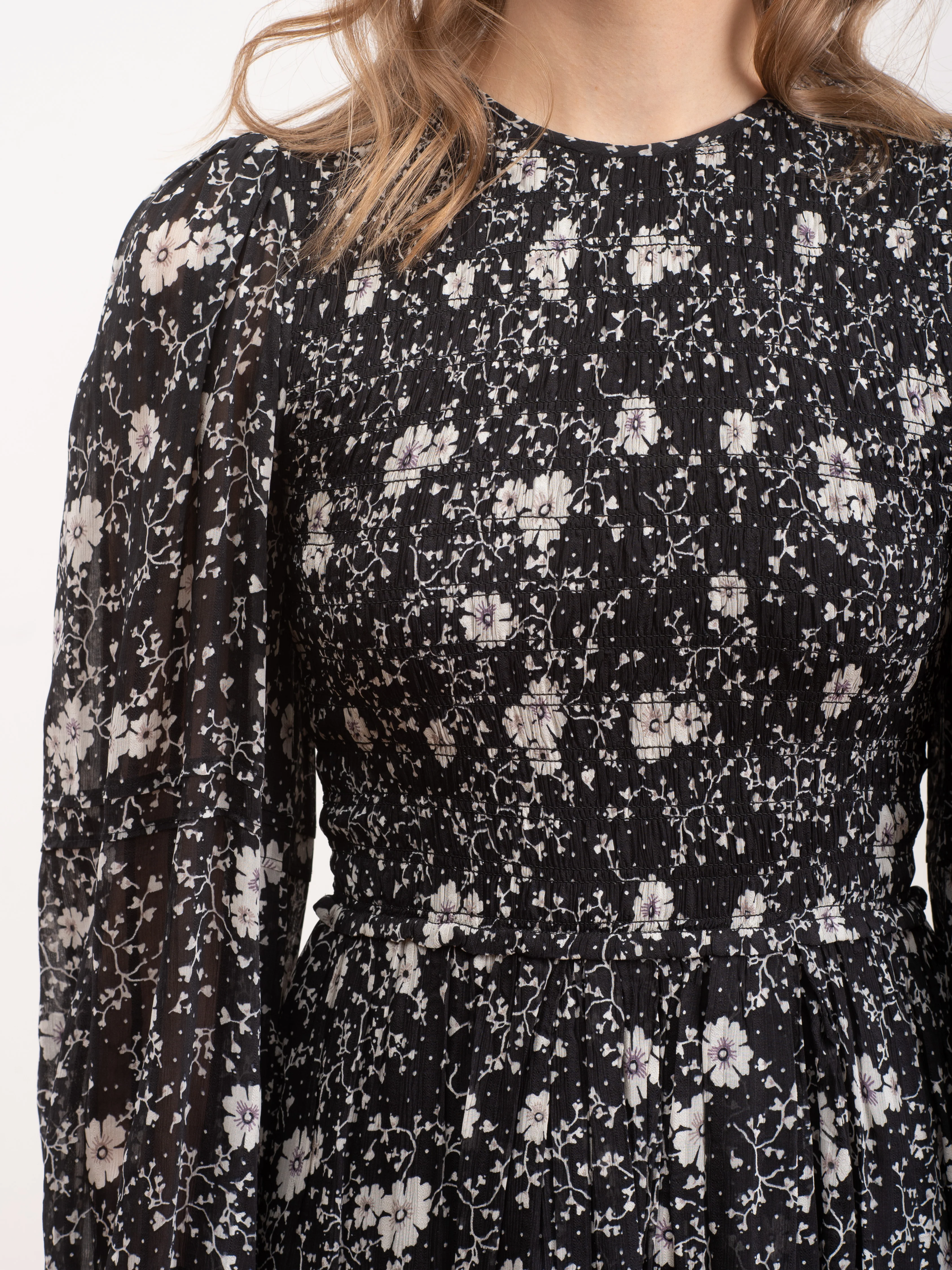 eulie dress - black/ecru - Image 8
