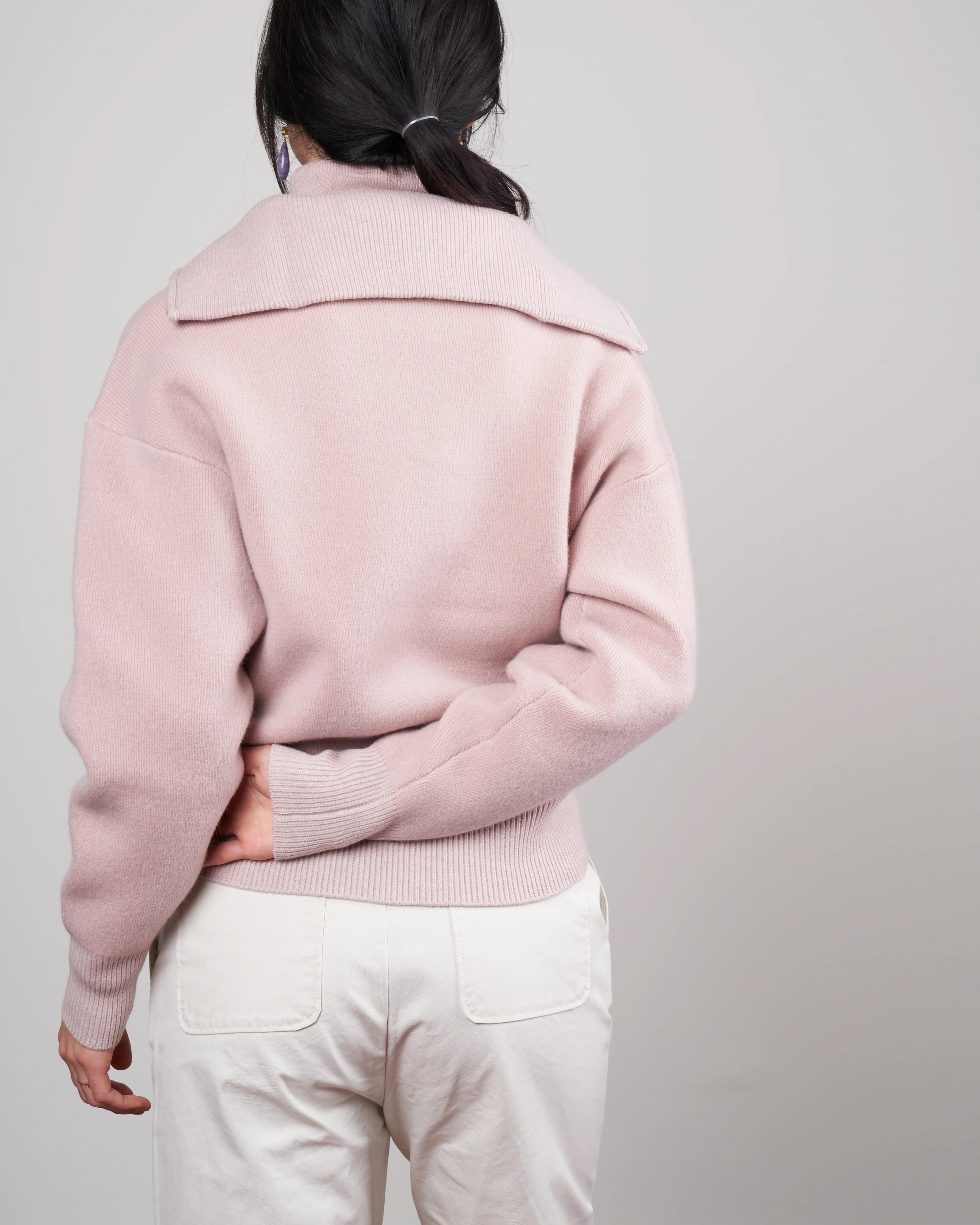 fancy sweater - greyish pink - Image 4