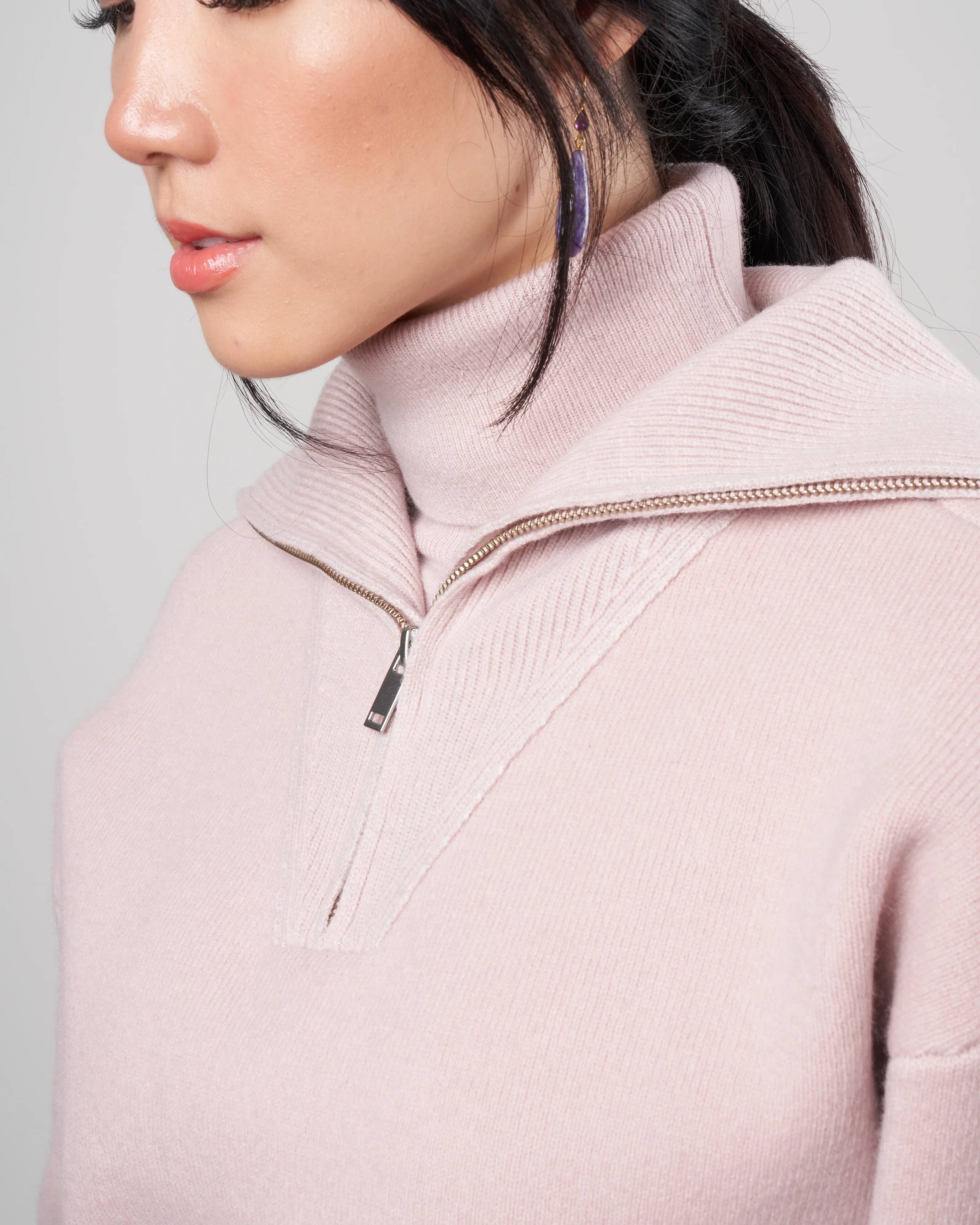 fancy sweater - greyish pink - Image 5