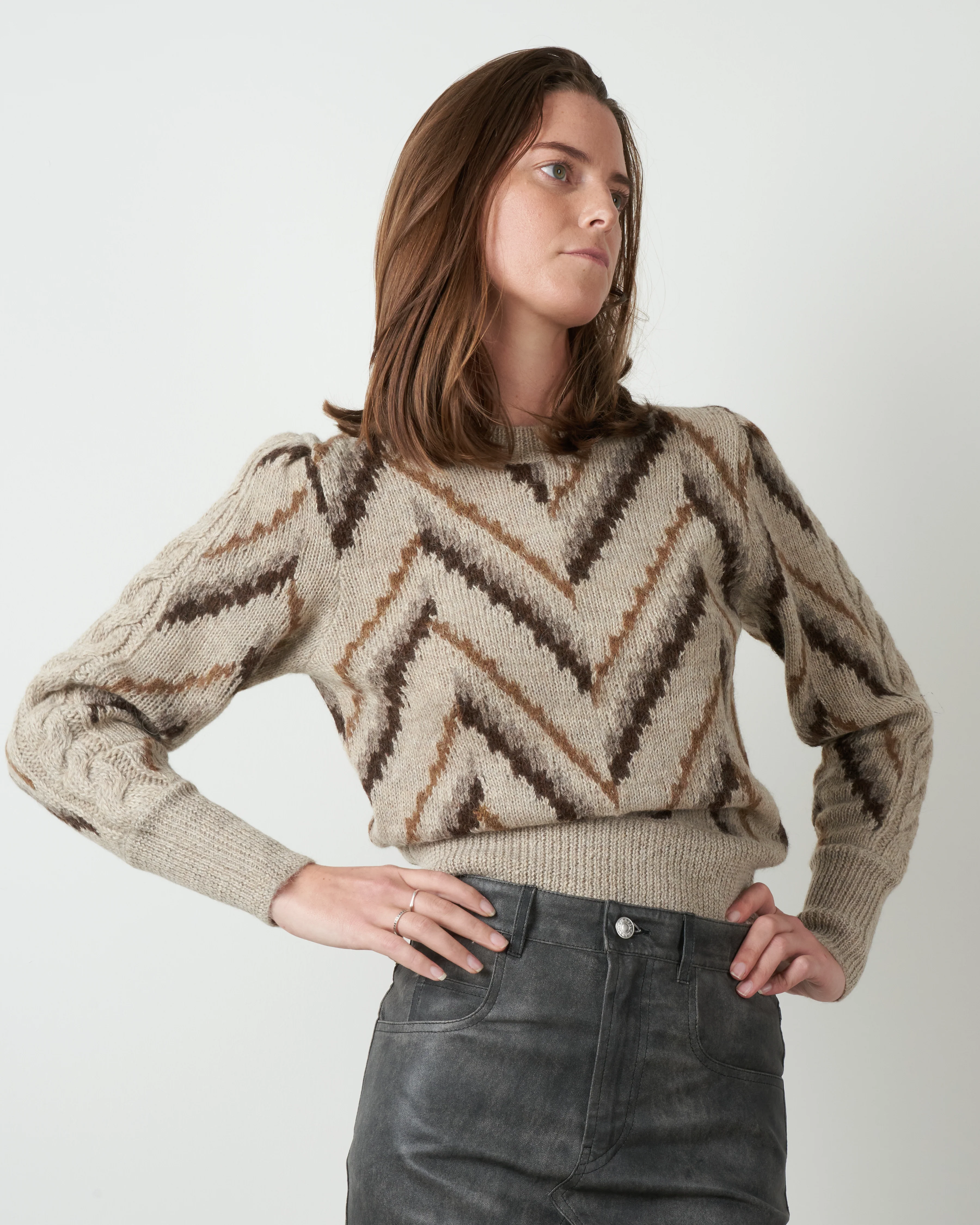 glenny sweater - brown - Image 3