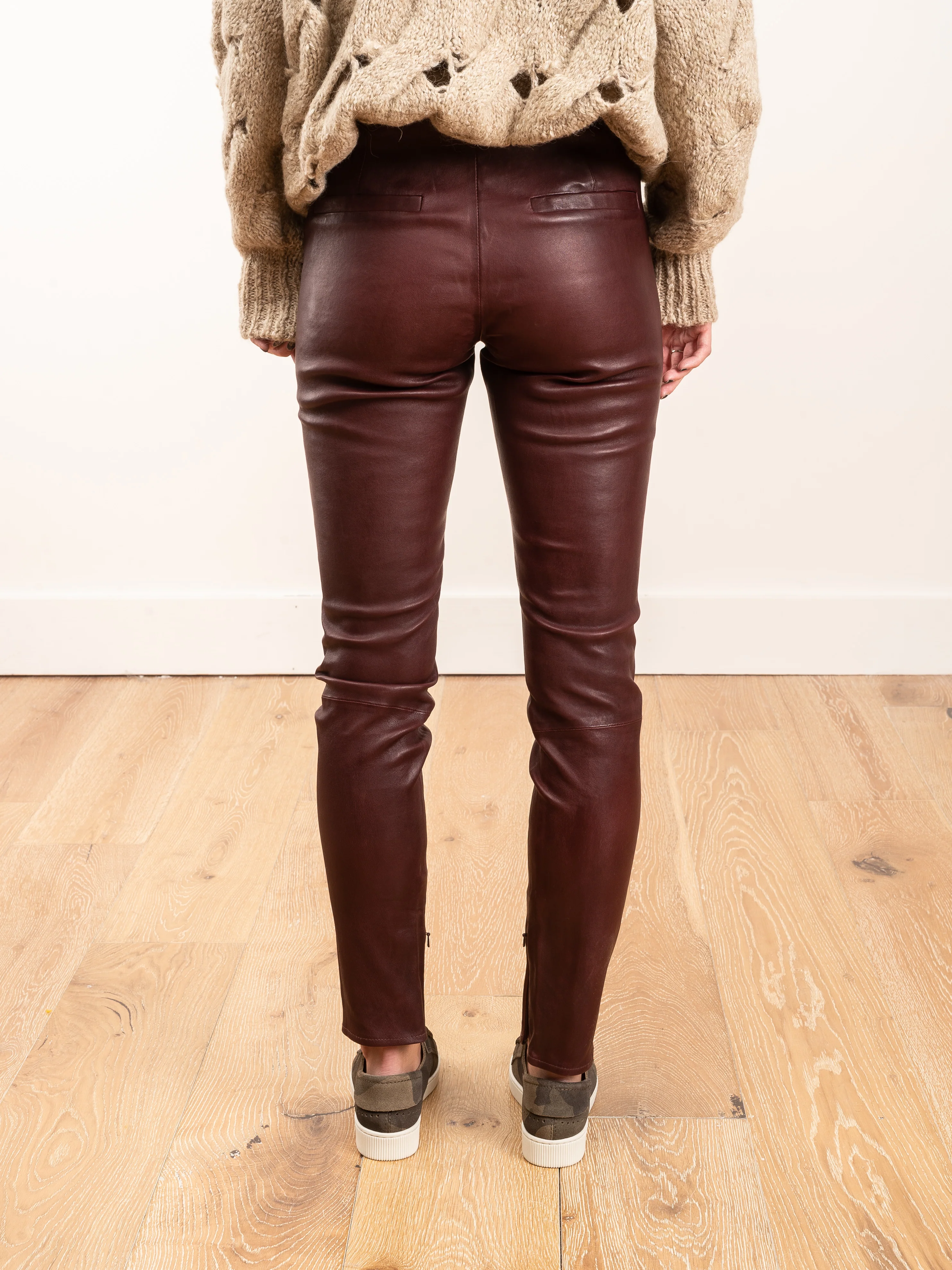 iany pant - burgundy - Image 3