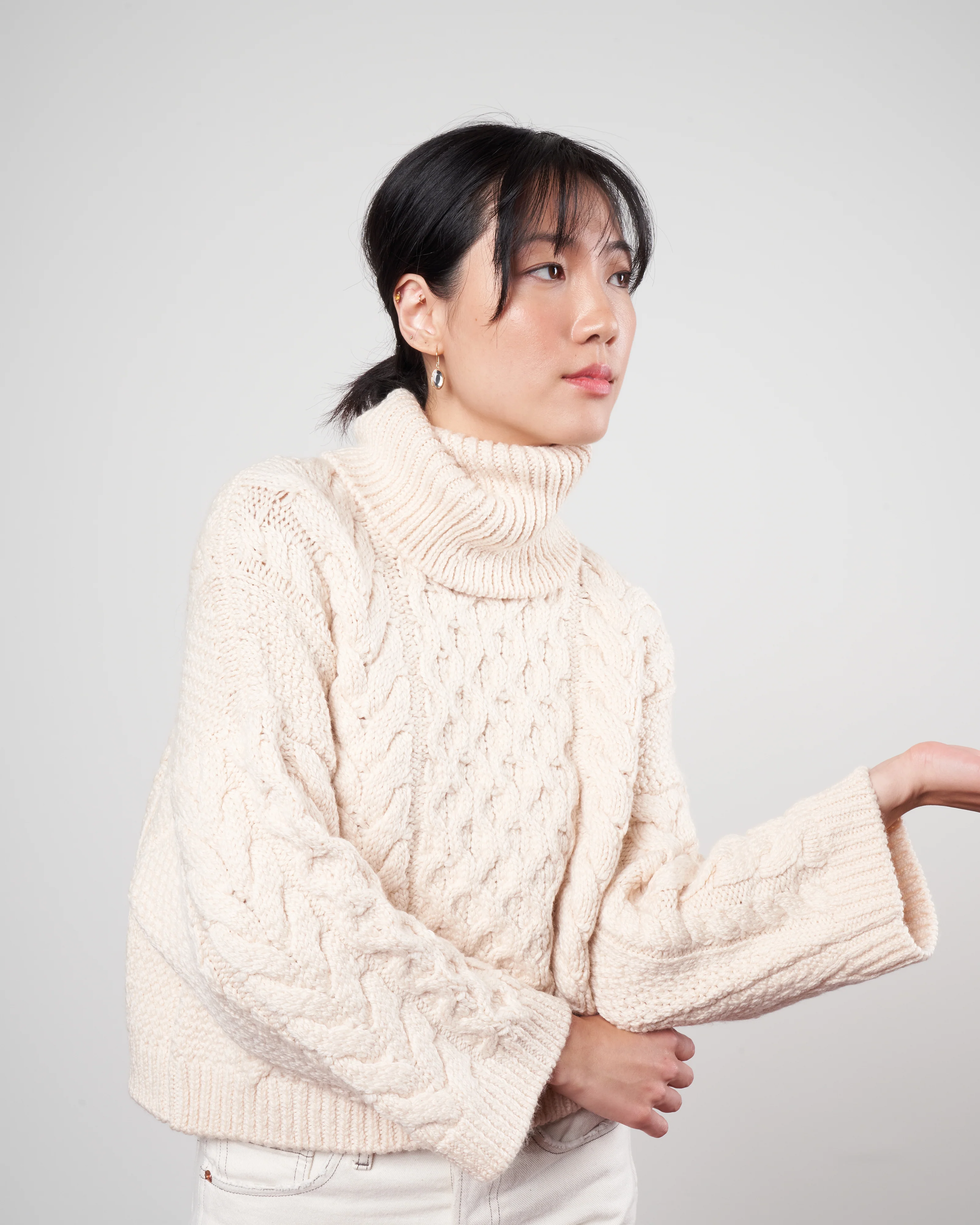 ingrid sweater - ecru - Image 3