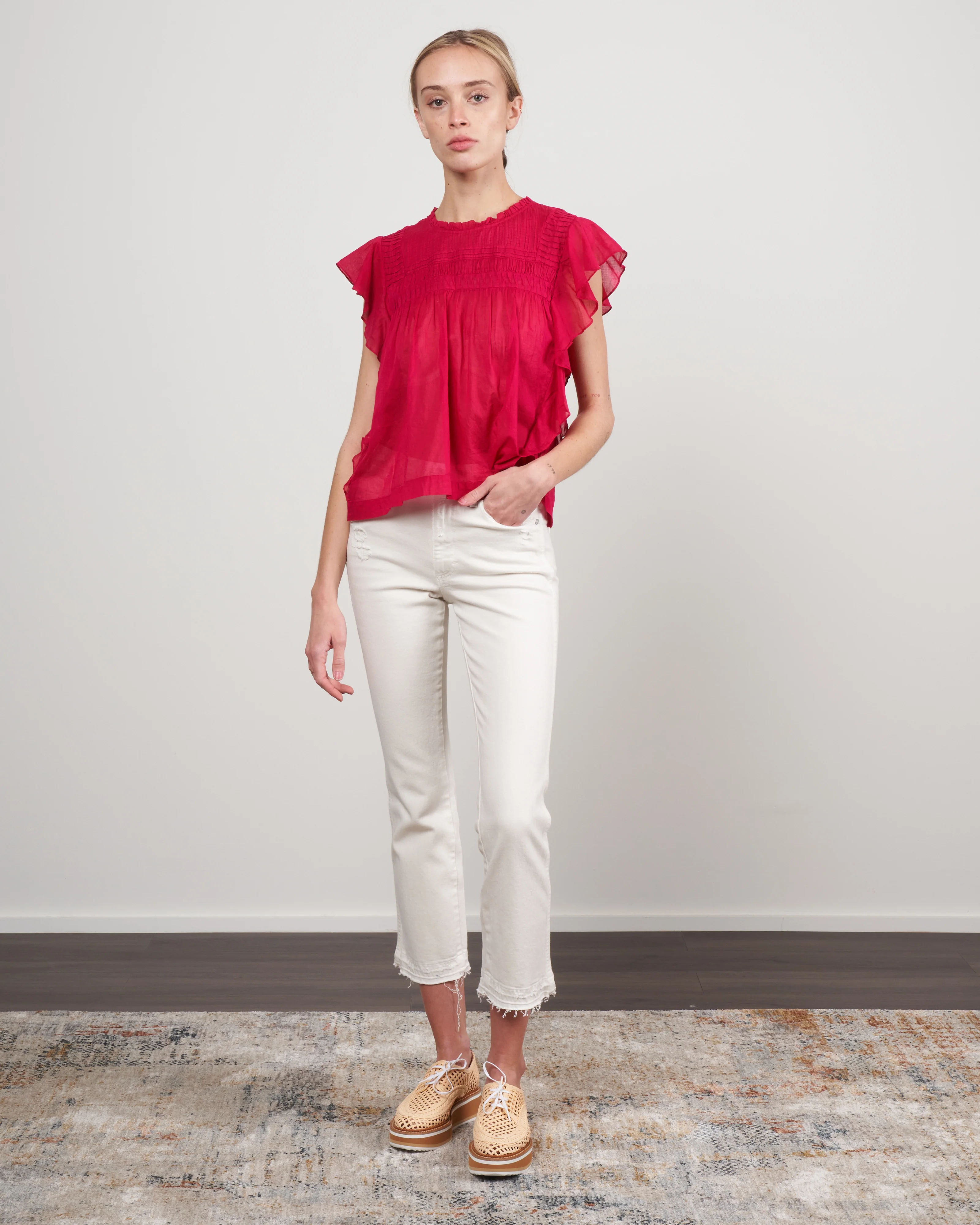 layona top - raspberry - Image 2