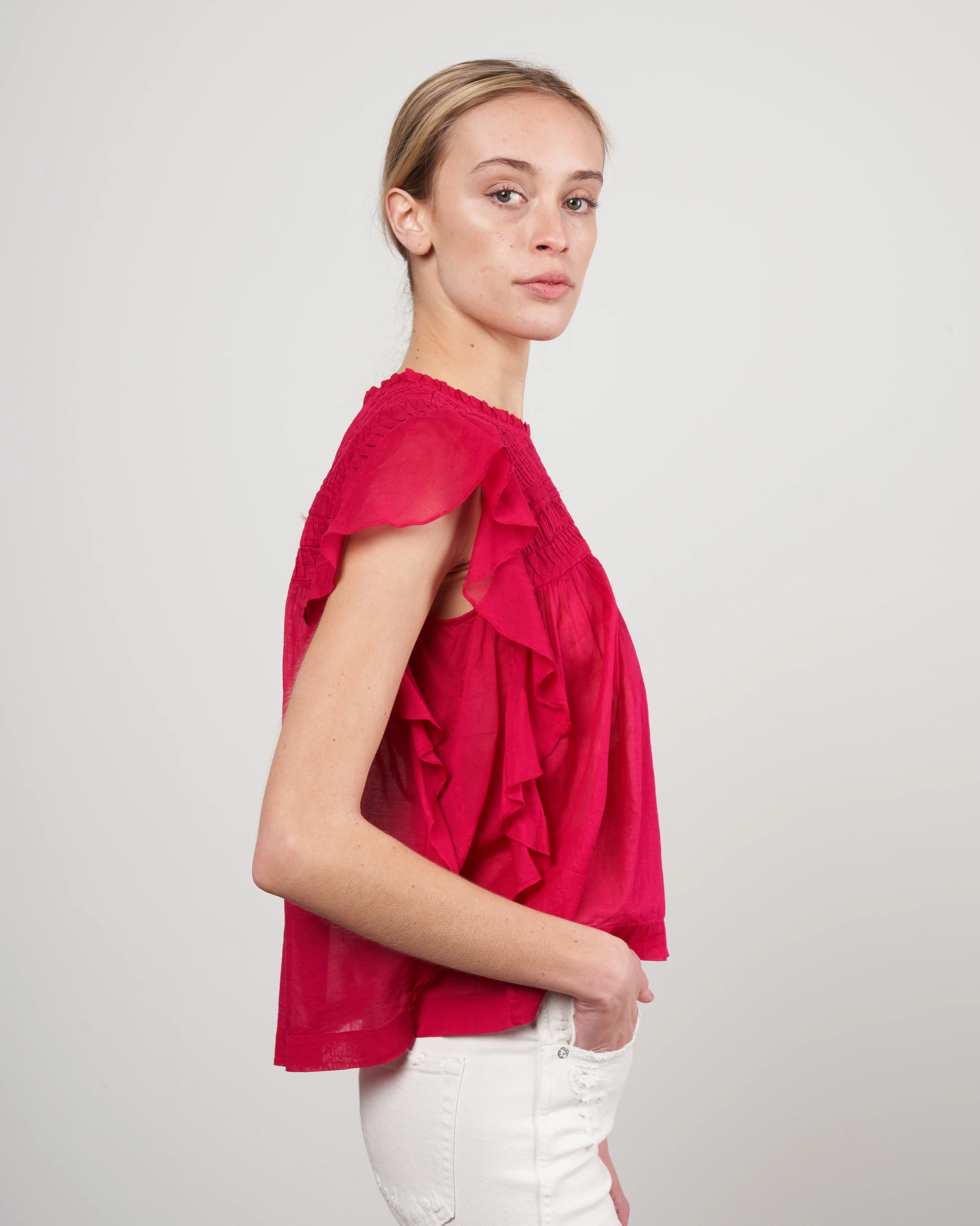 layona top - raspberry - Image 3