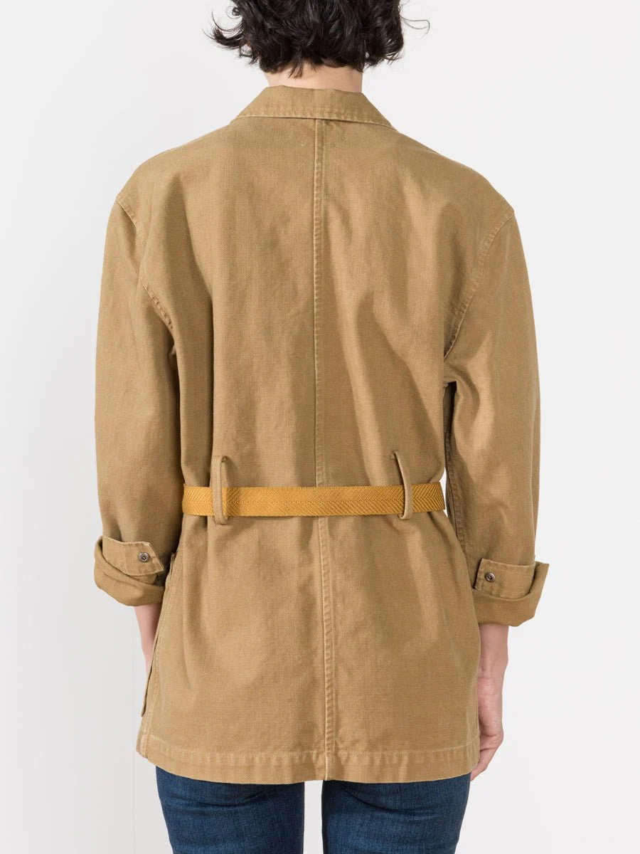 laz trench coat - ochre - Image 4