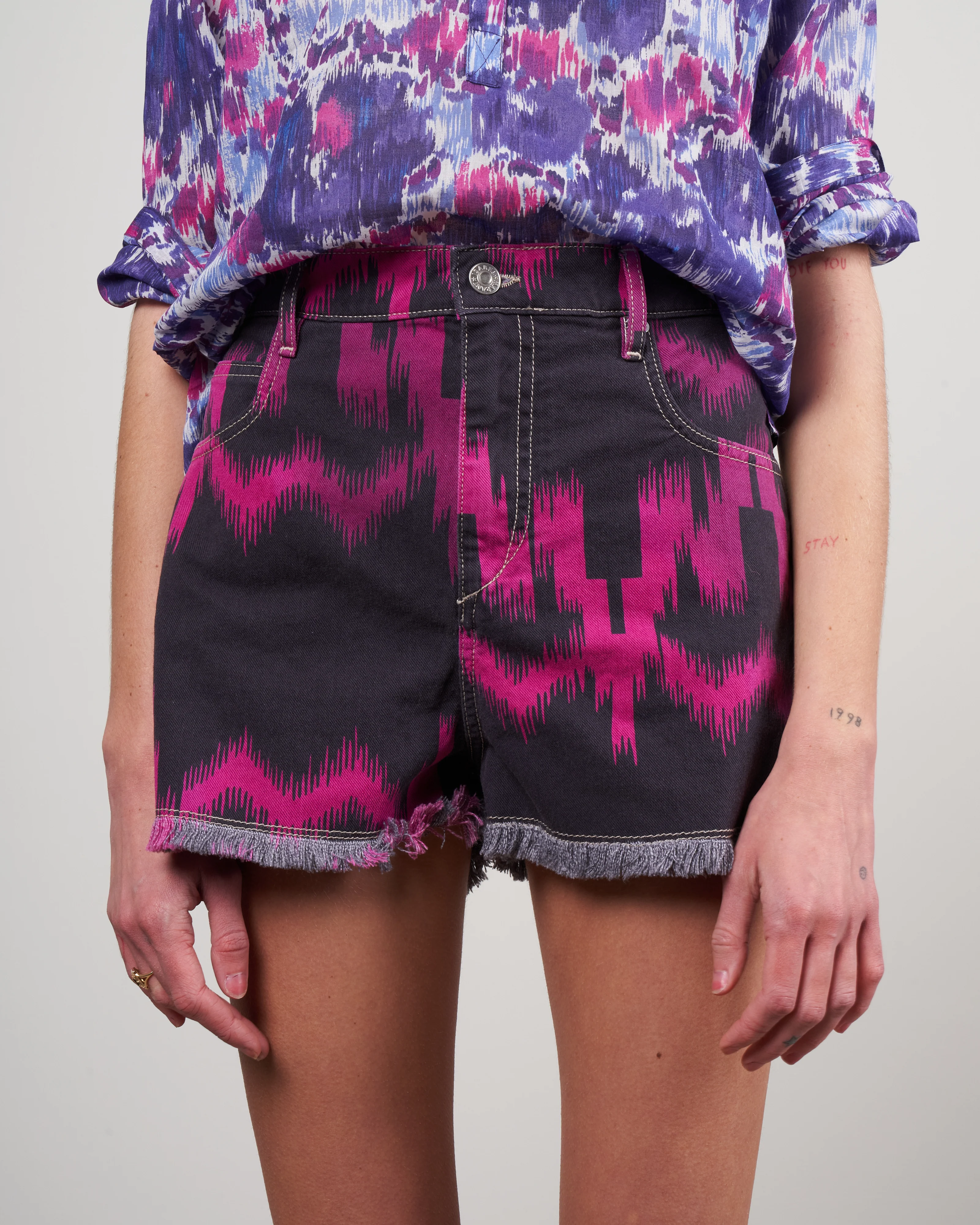 lesiao short - dark plum - Image 5