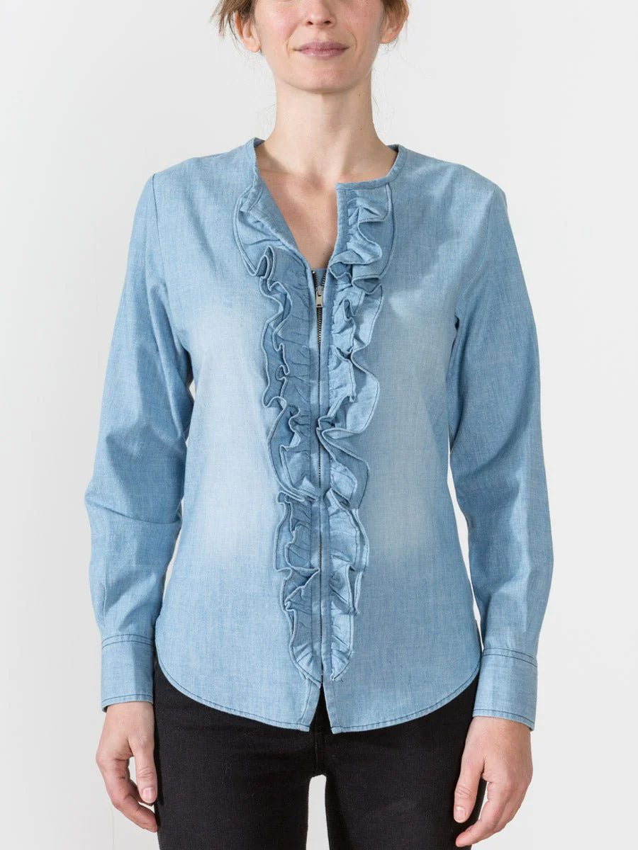 liz denim blouse - Image 2