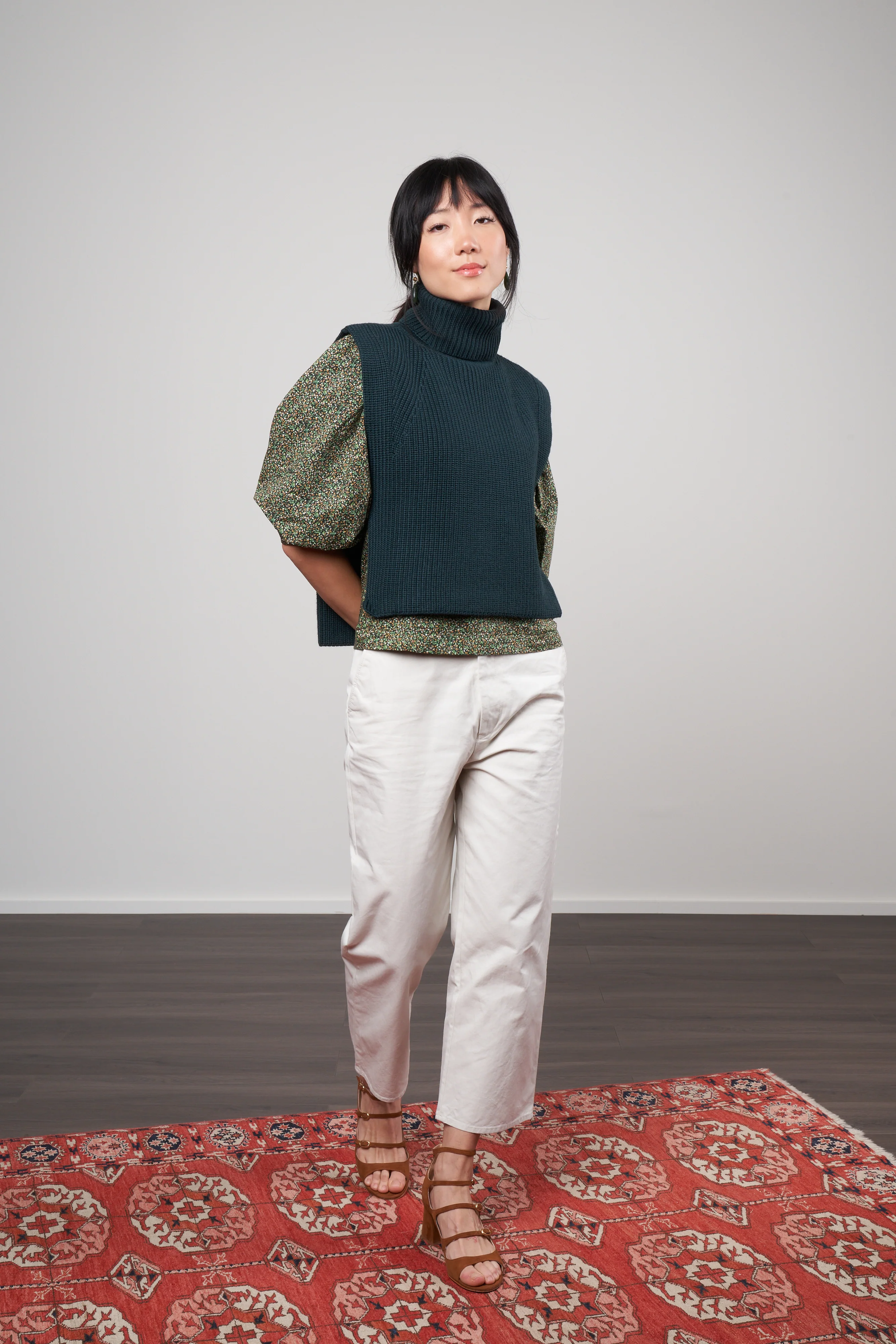 megan sweater - dark green - Image 2