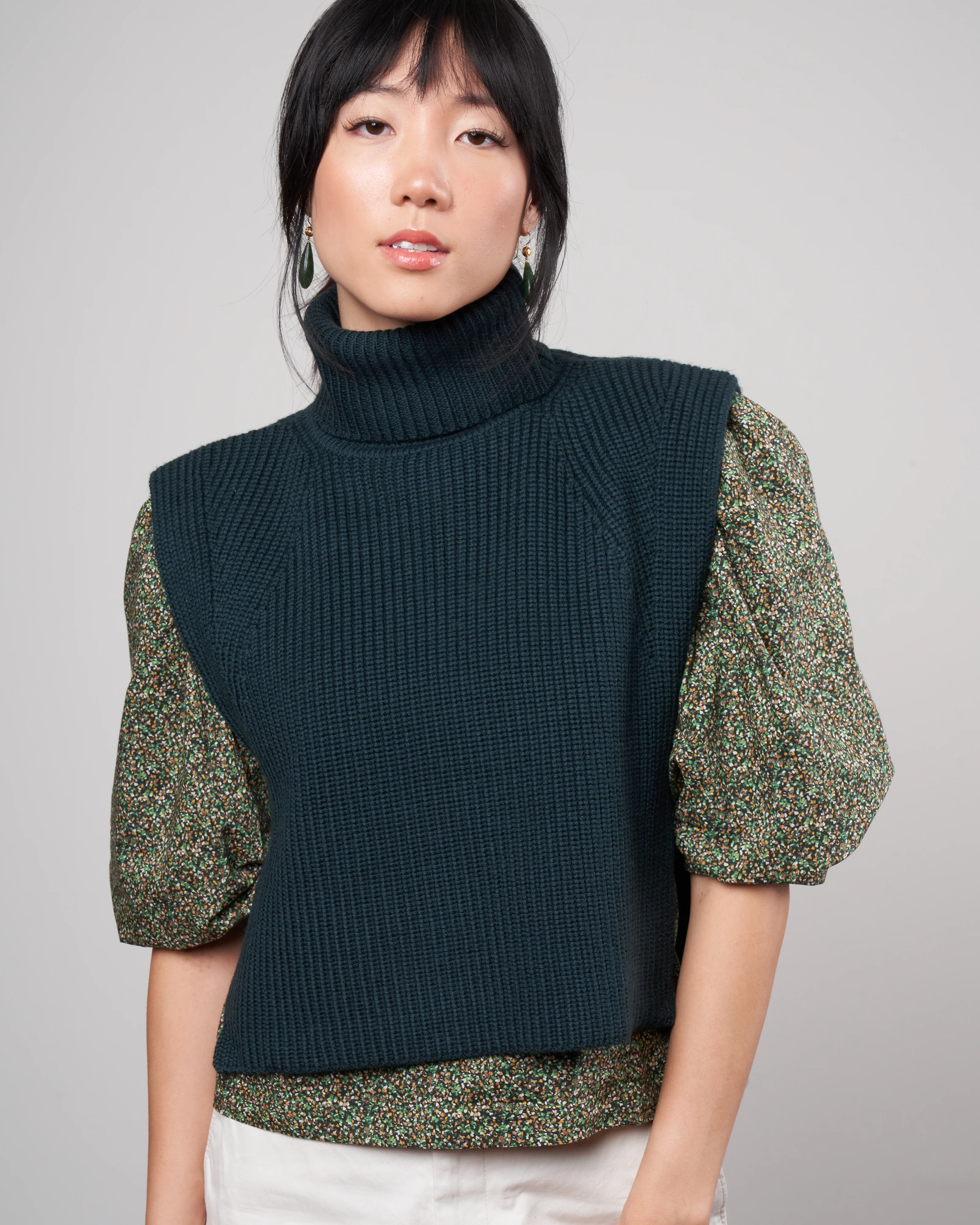megan sweater - dark green - Image 3