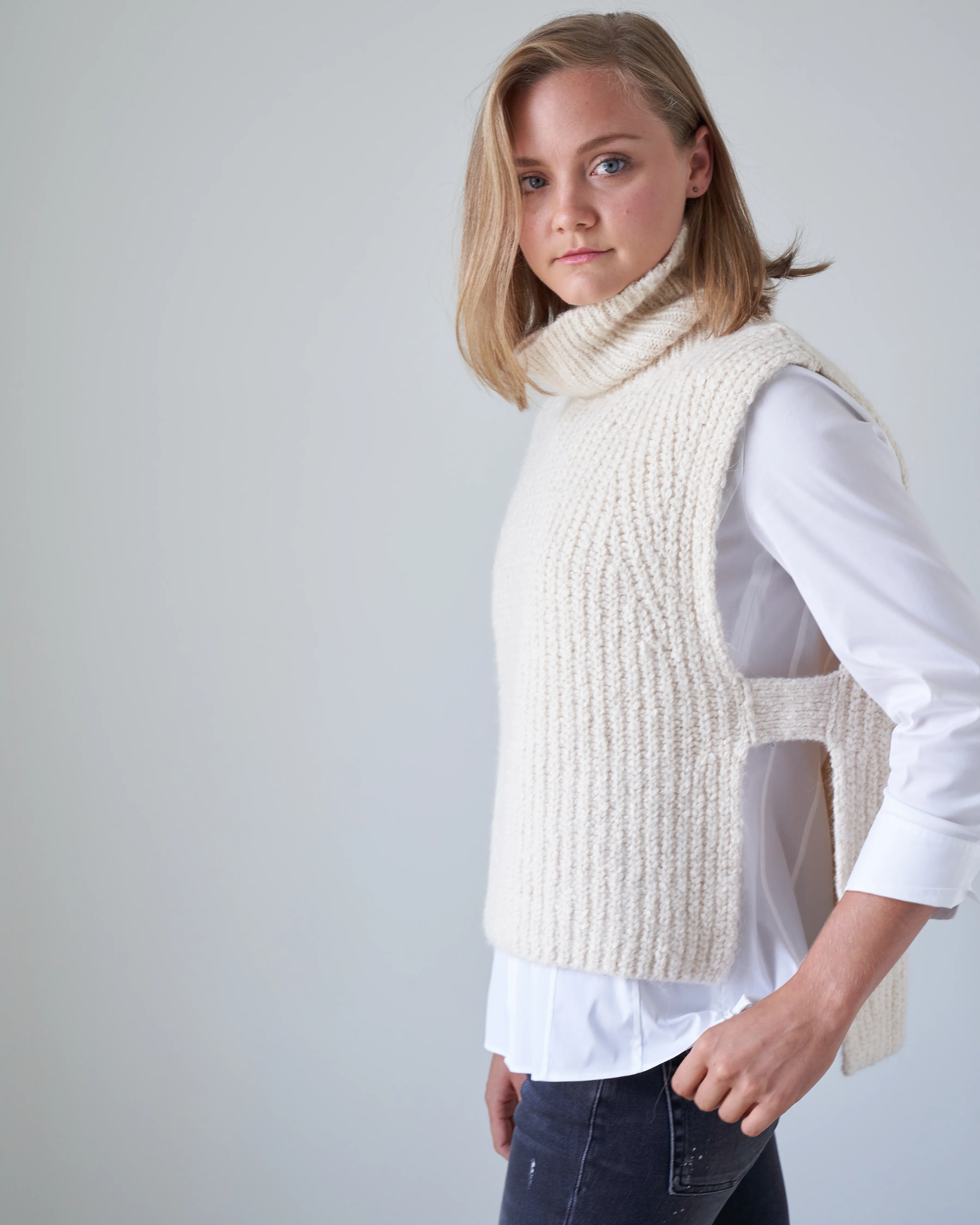 megan sweater - ecru - Image 2