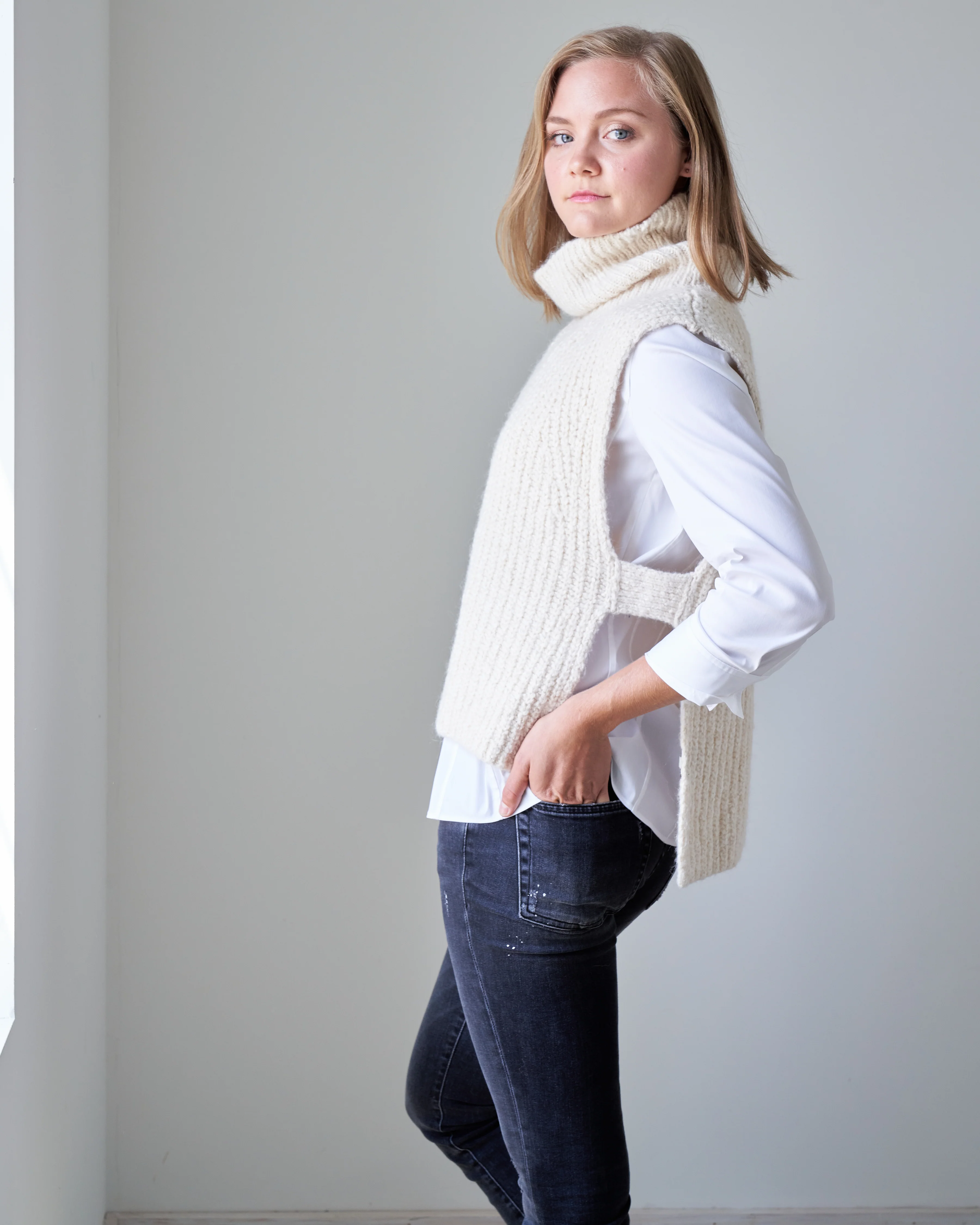 megan sweater - ecru - Image 4
