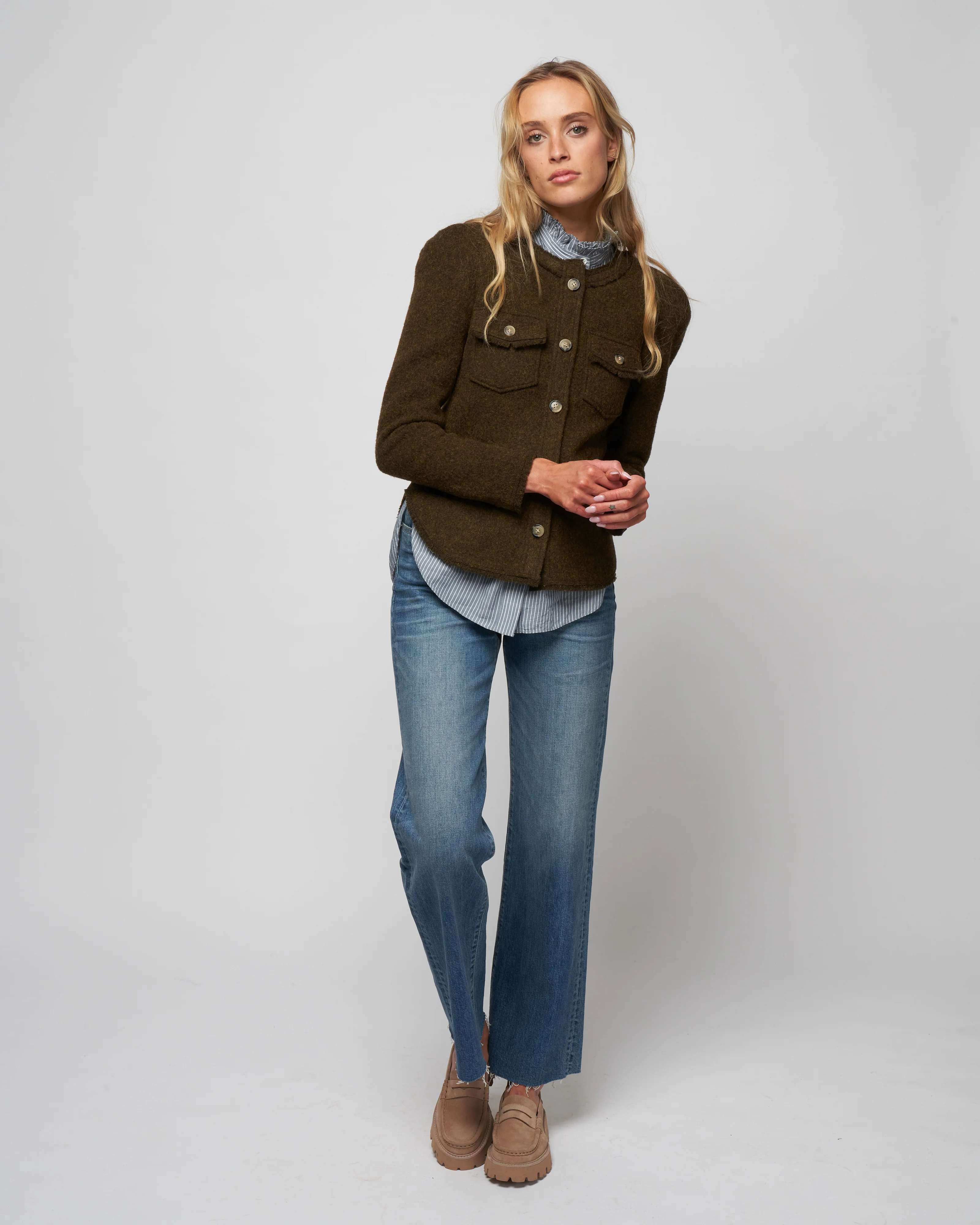 nelly jacket - dark khaki - Image 2