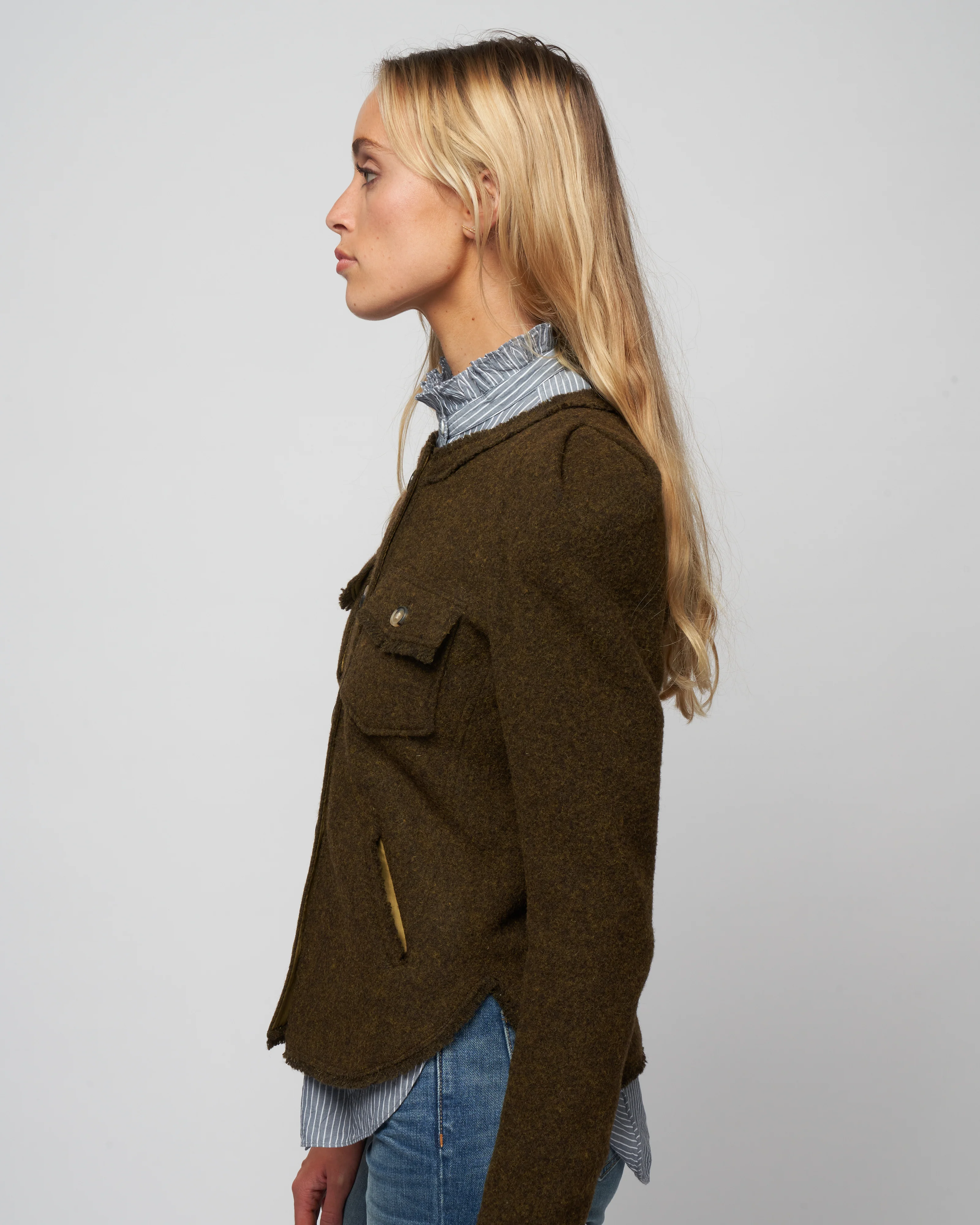 nelly jacket - dark khaki - Image 3