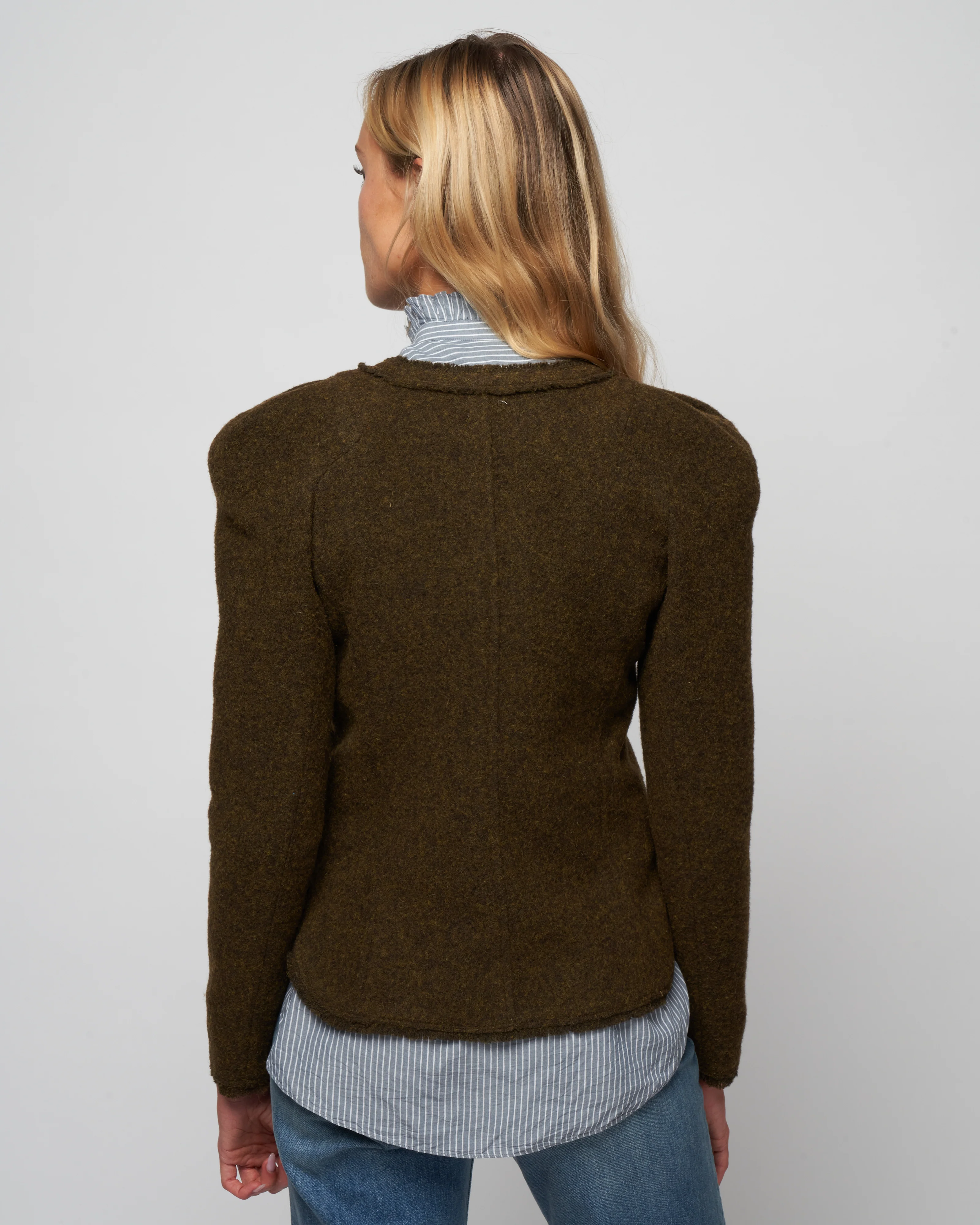 nelly jacket - dark khaki - Image 4