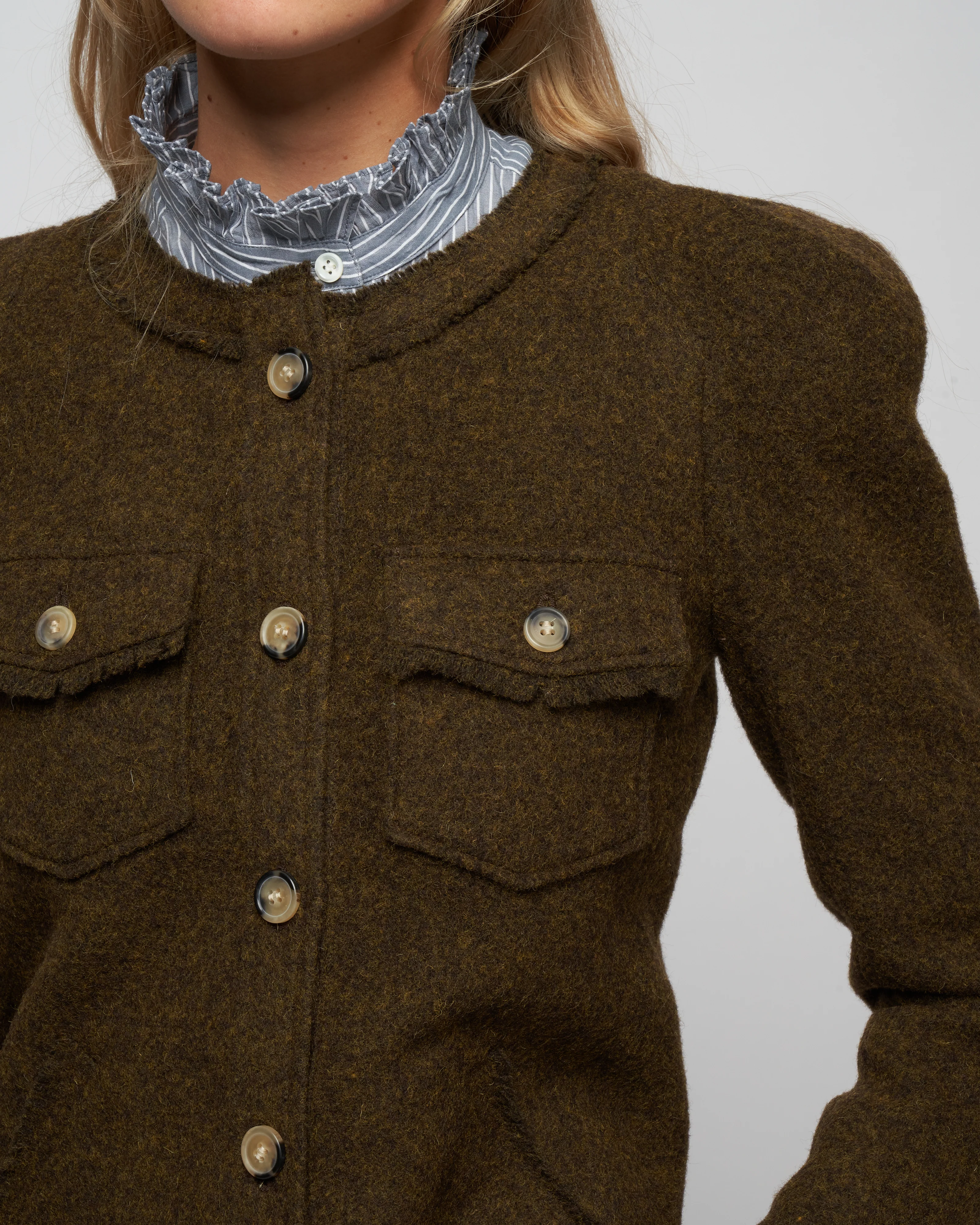 nelly jacket - dark khaki - Image 5