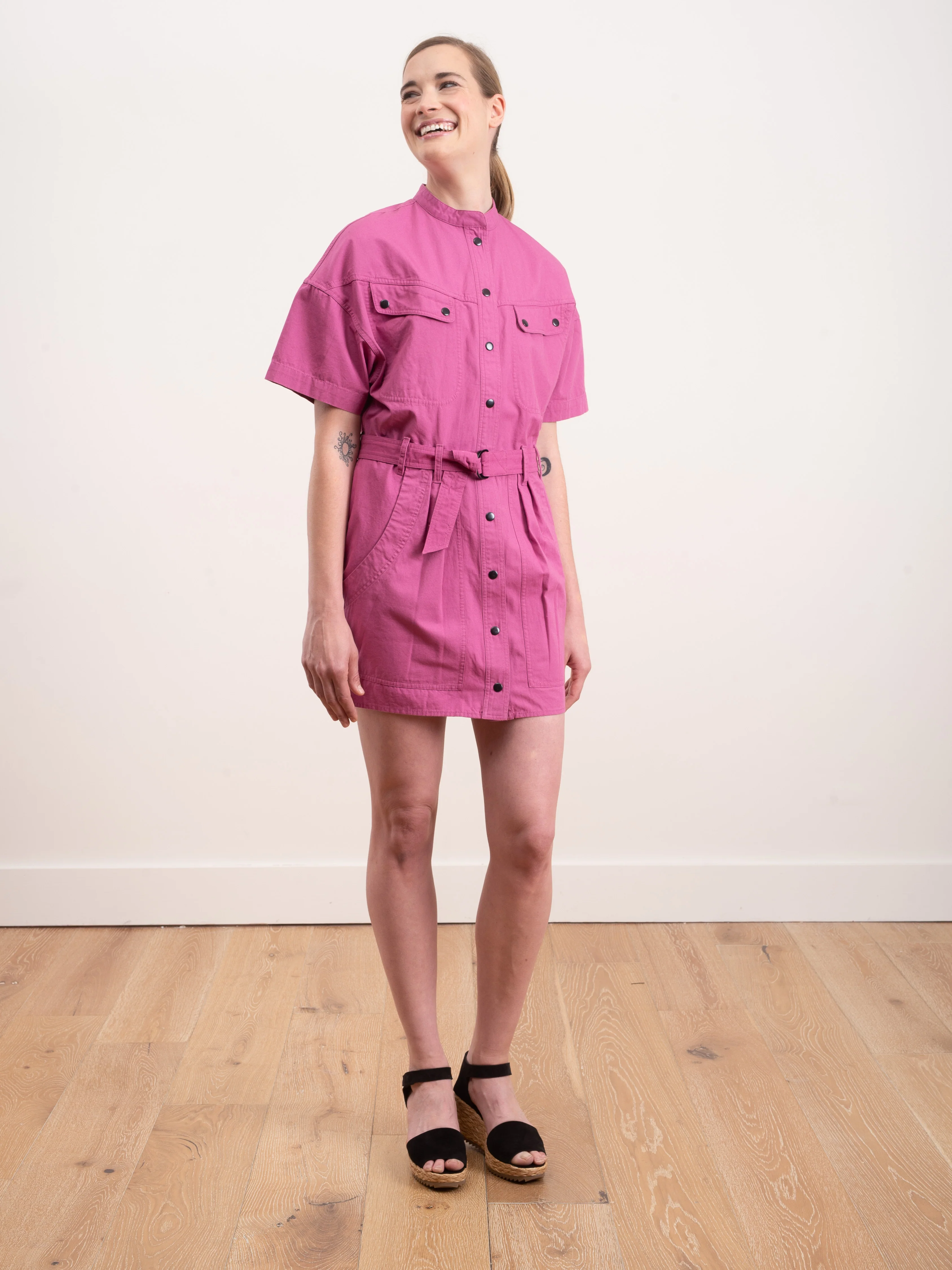 zolina dress - raspberry - Image 2