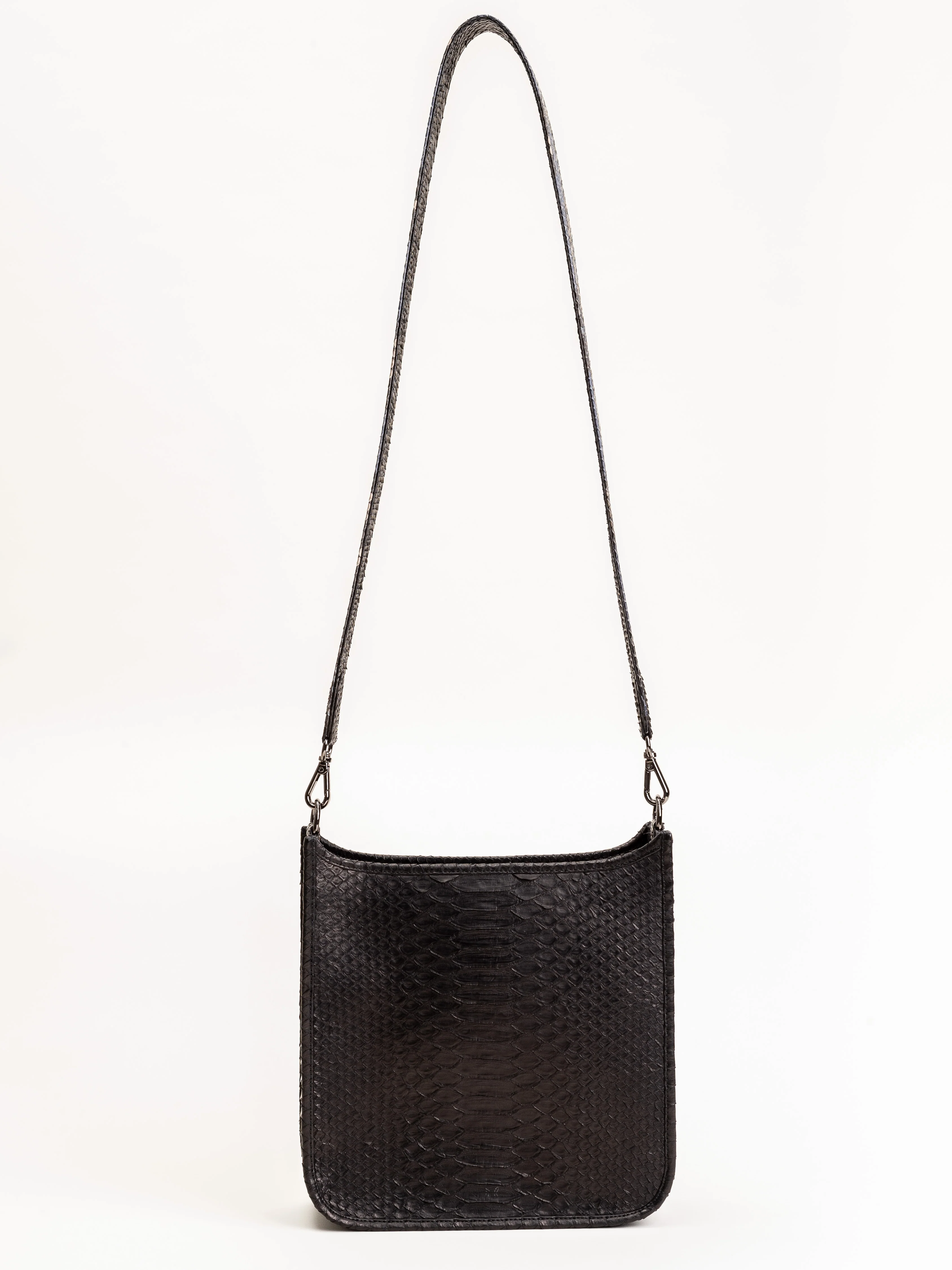 small asher bag - black w/ natural strap - Image 2