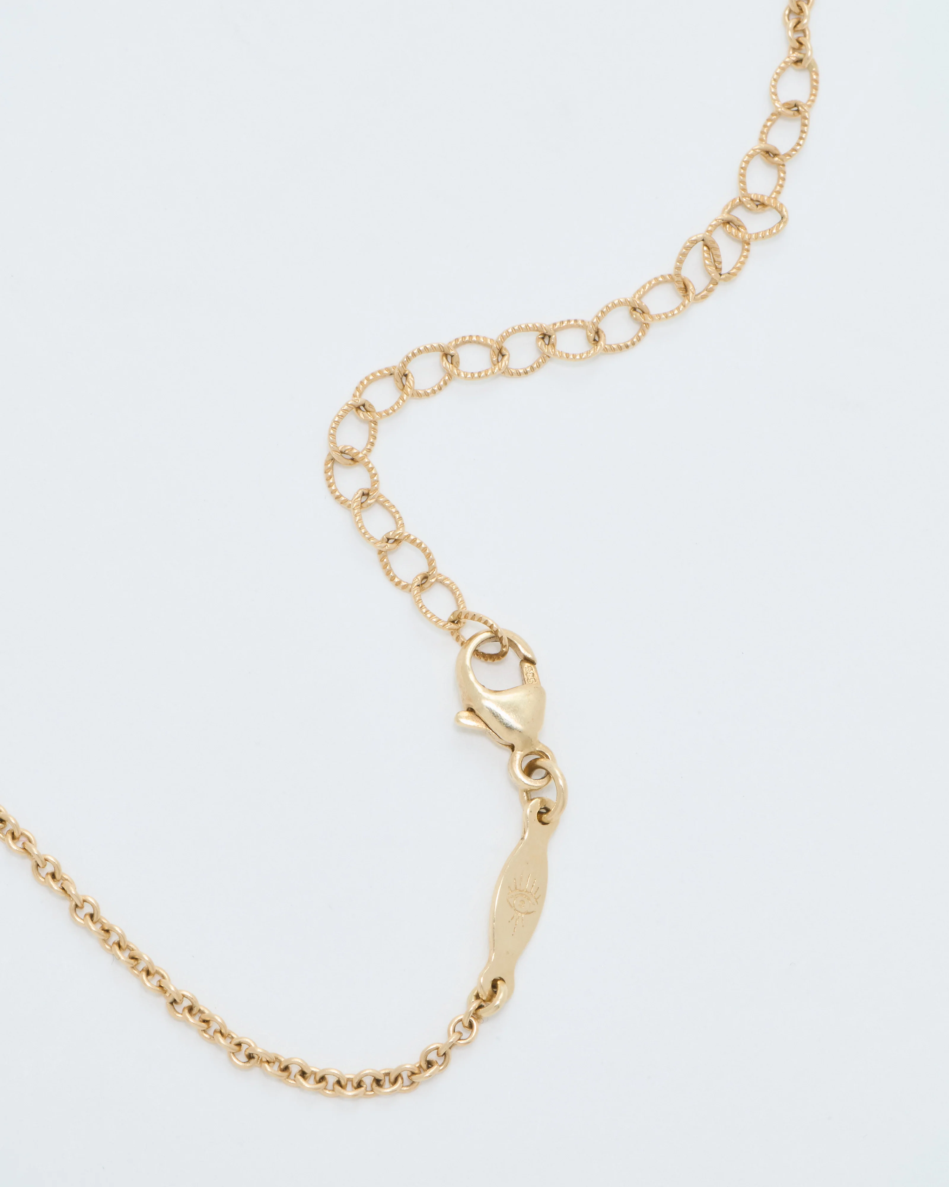 3 row pave opal and quartz crystal necklace - Image 8