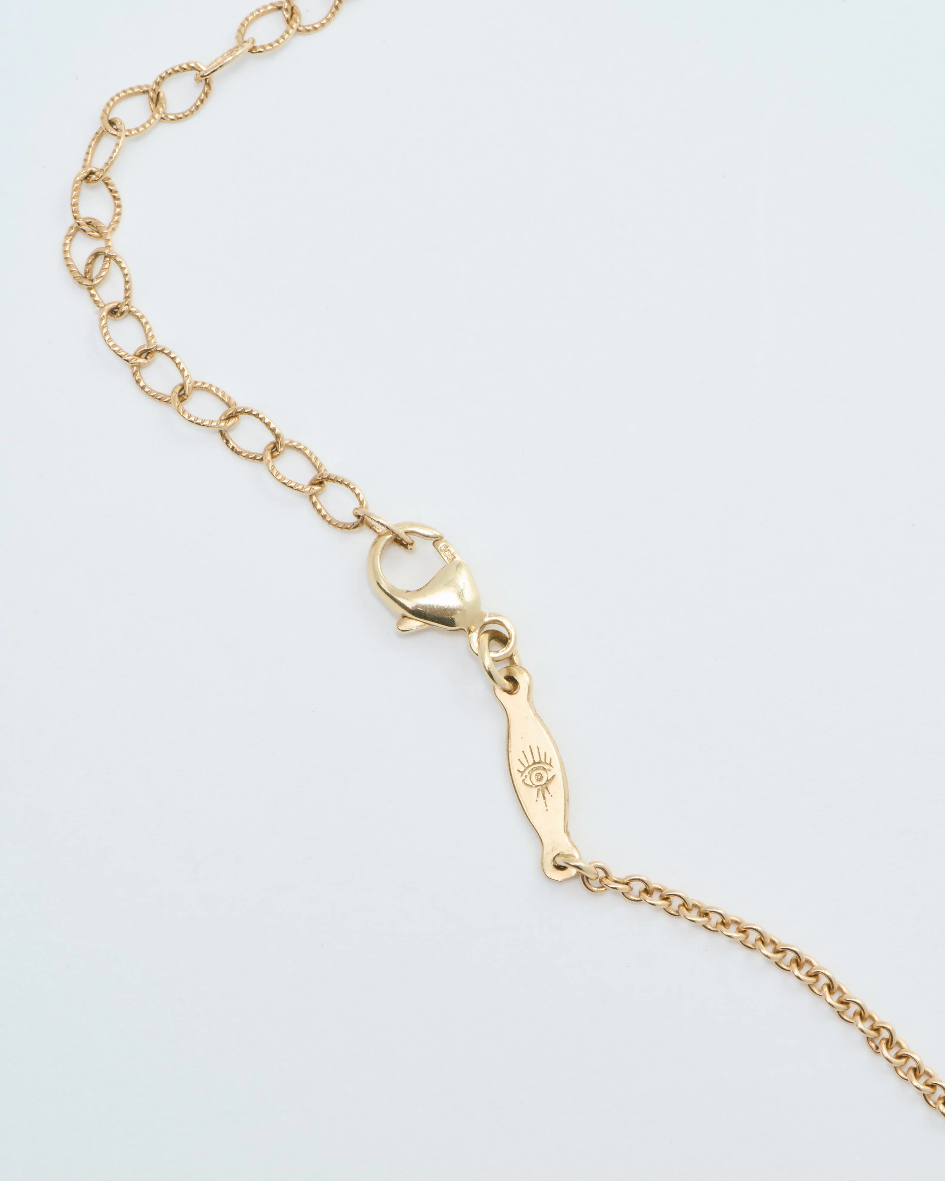 3 row pave tourmaline pendant necklace - Image 10