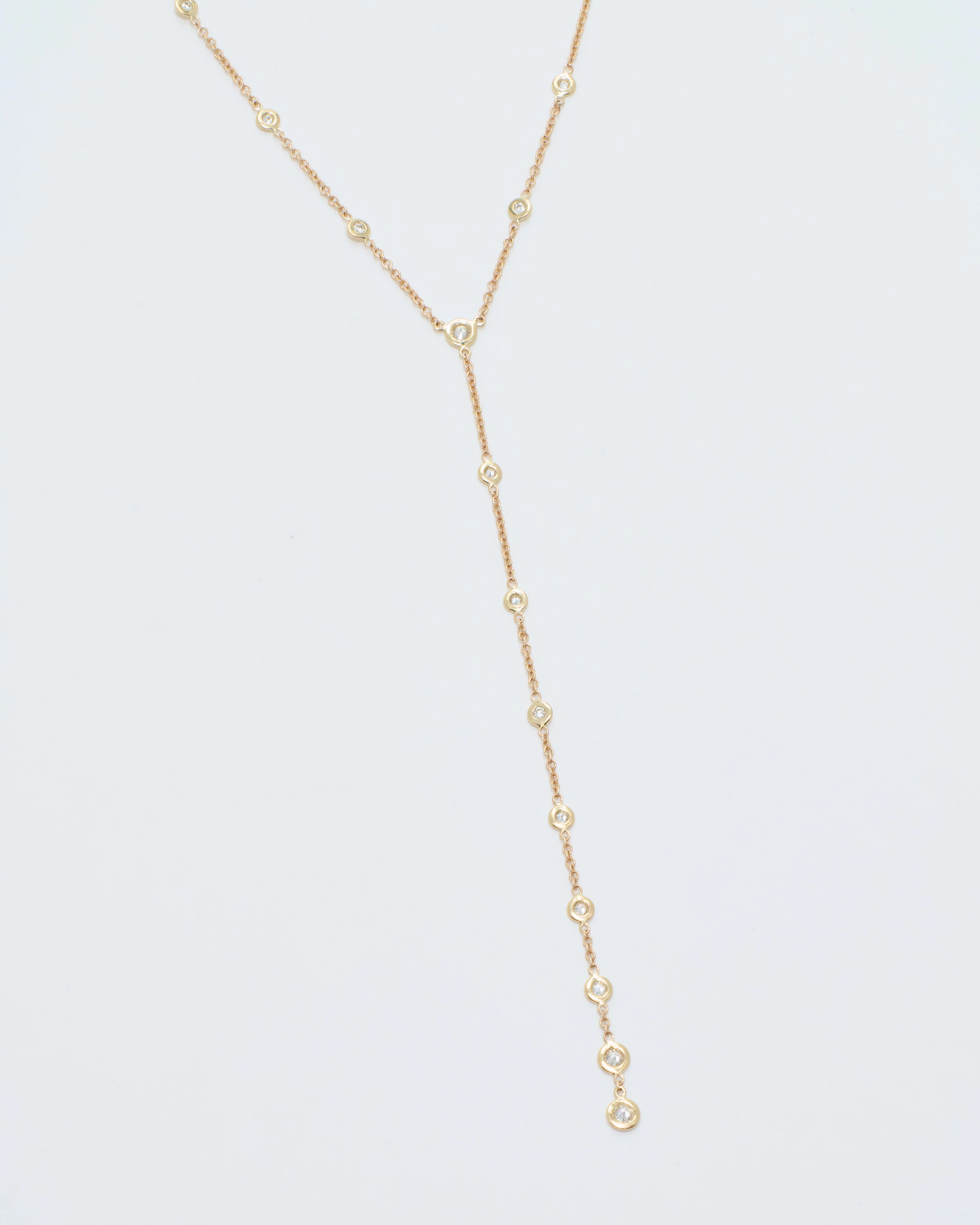 graduated diamond y necklace - Image 3