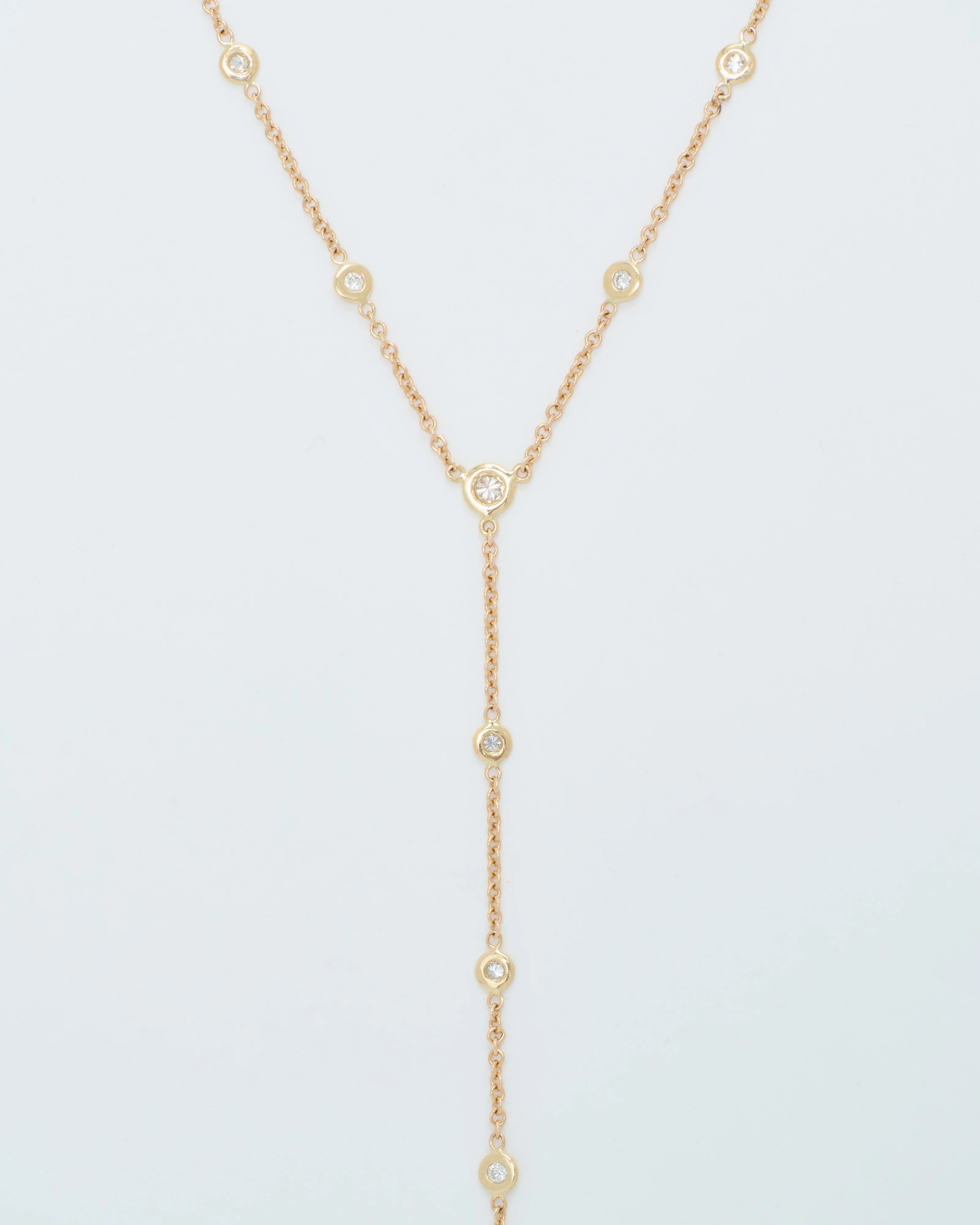 graduated diamond y necklace - Image 4