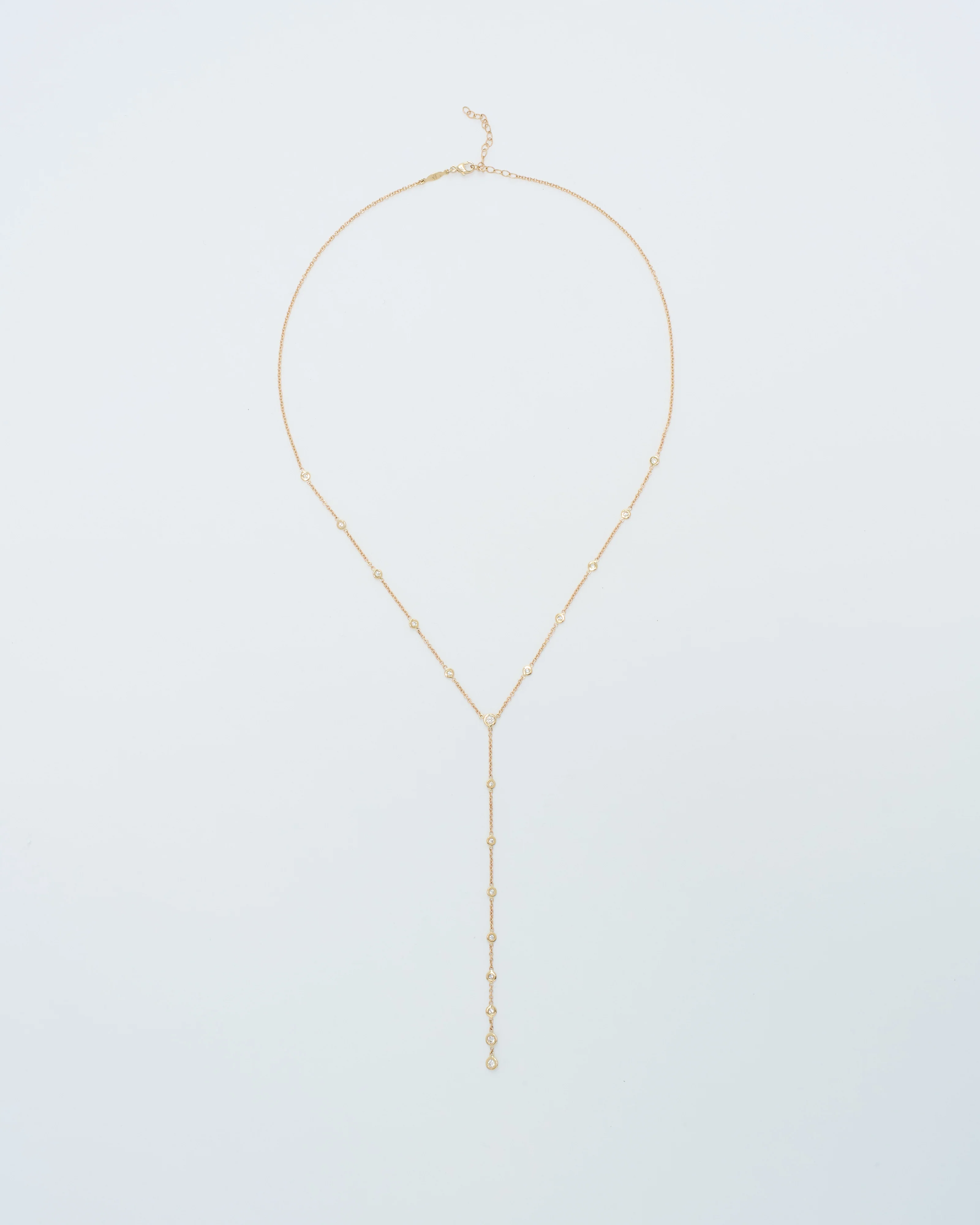 graduated diamond y necklace - Image 8